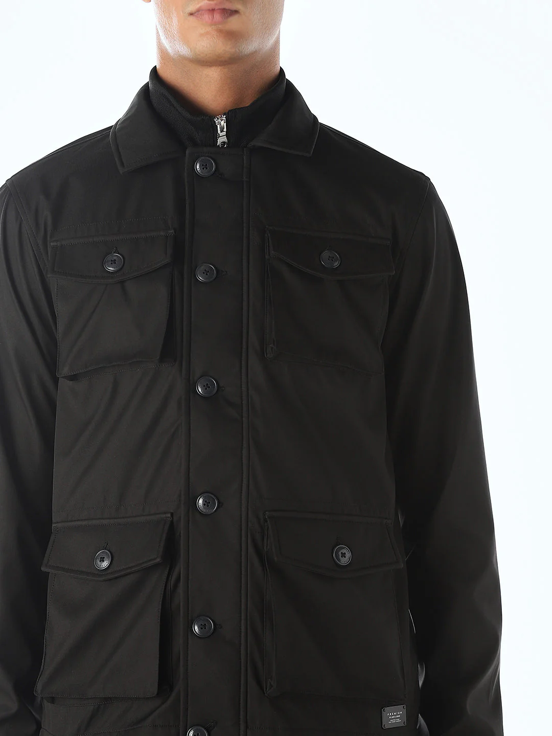 Multi-Pocket Buttoned Jacket - Image 5
