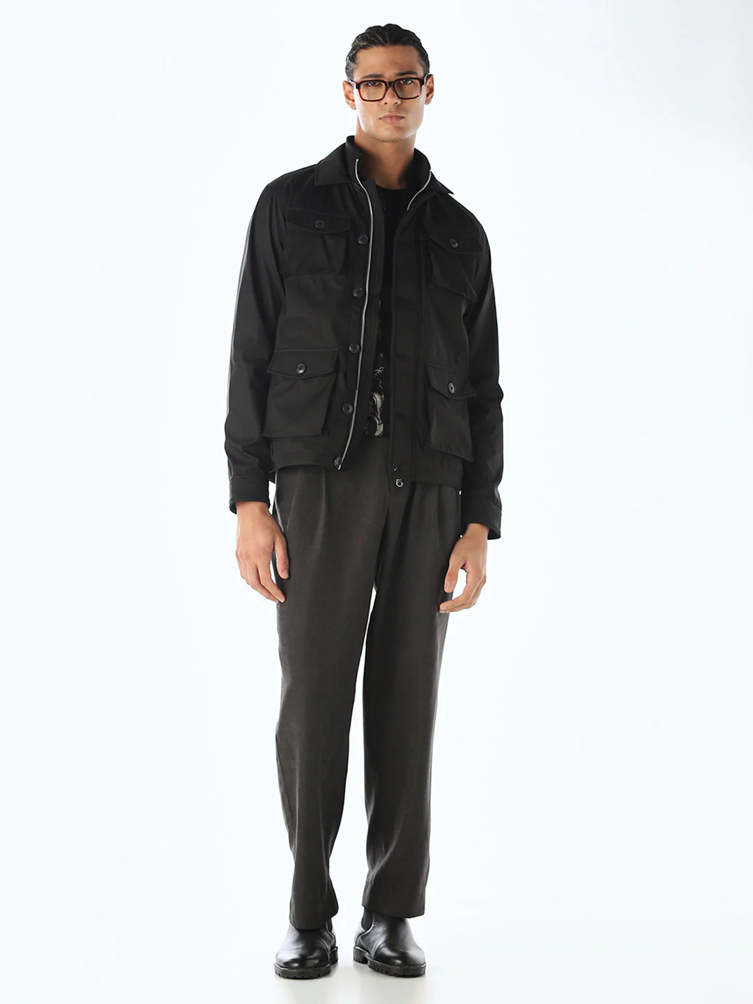 Multi-Pocket Buttoned Jacket - Image 6