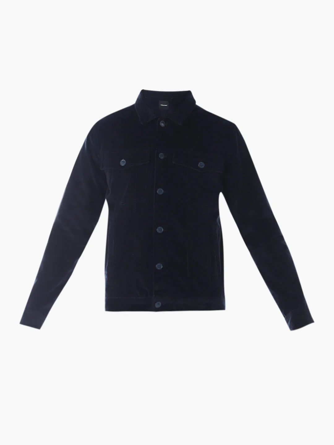 Navy Blue Corduroy Cargo Jacket - Image 8