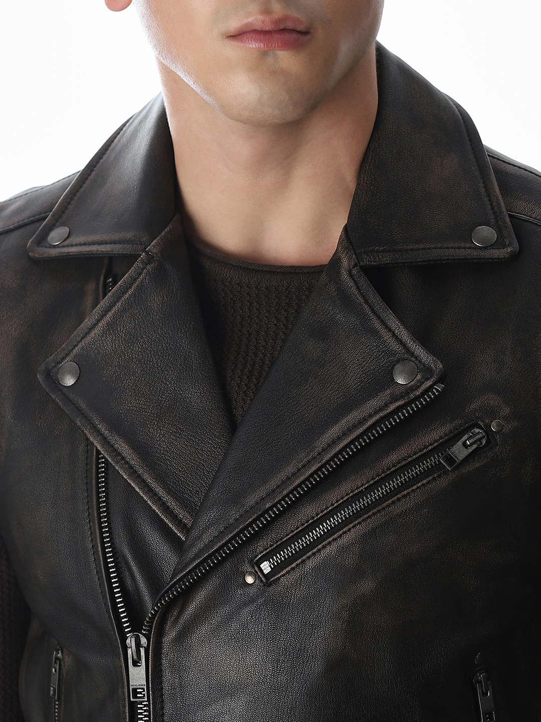Sleeveless Derby Premium Leather Jacket - Image 6