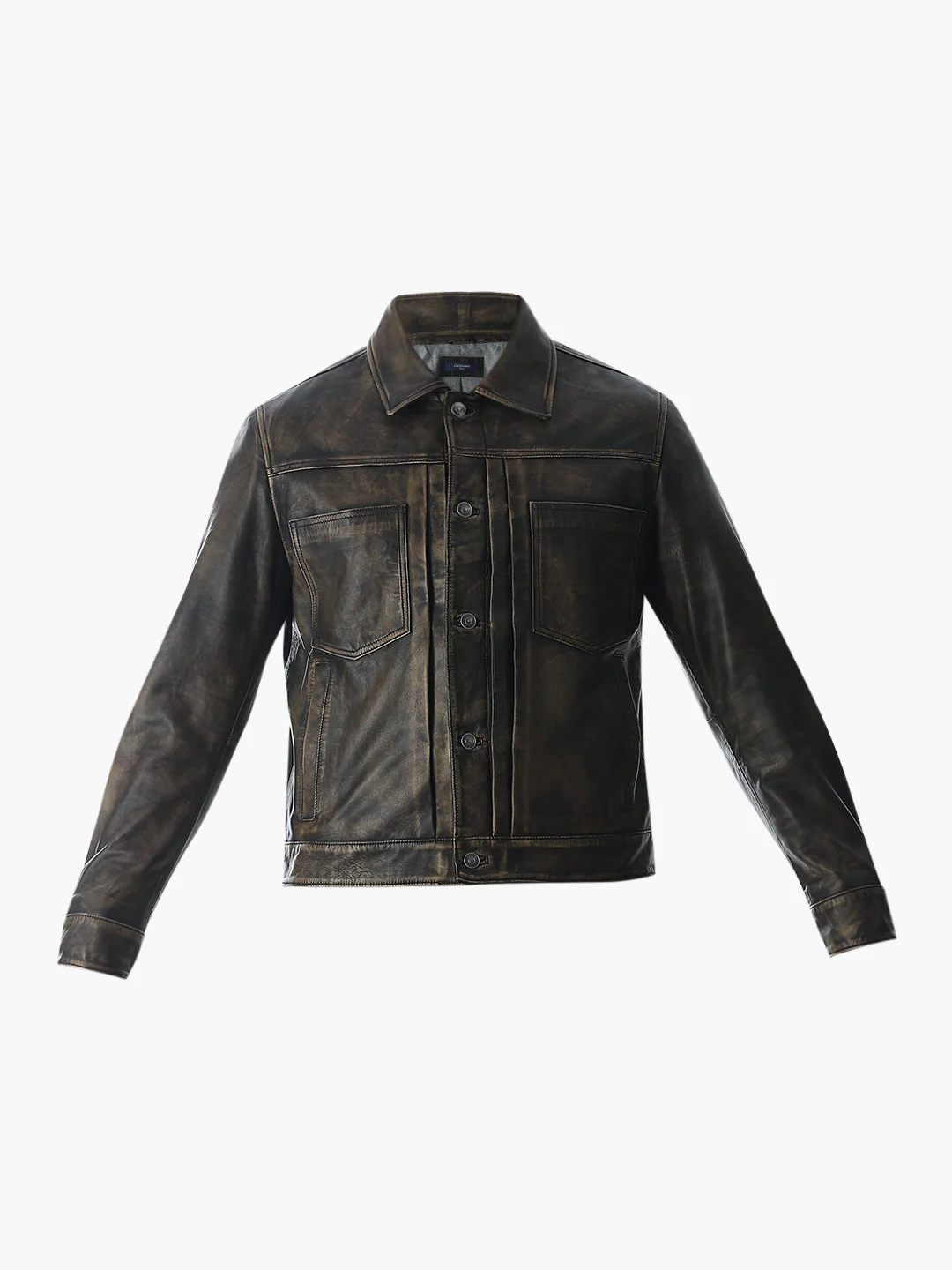Vintage Wash Premium Leather Jacket - Image 7