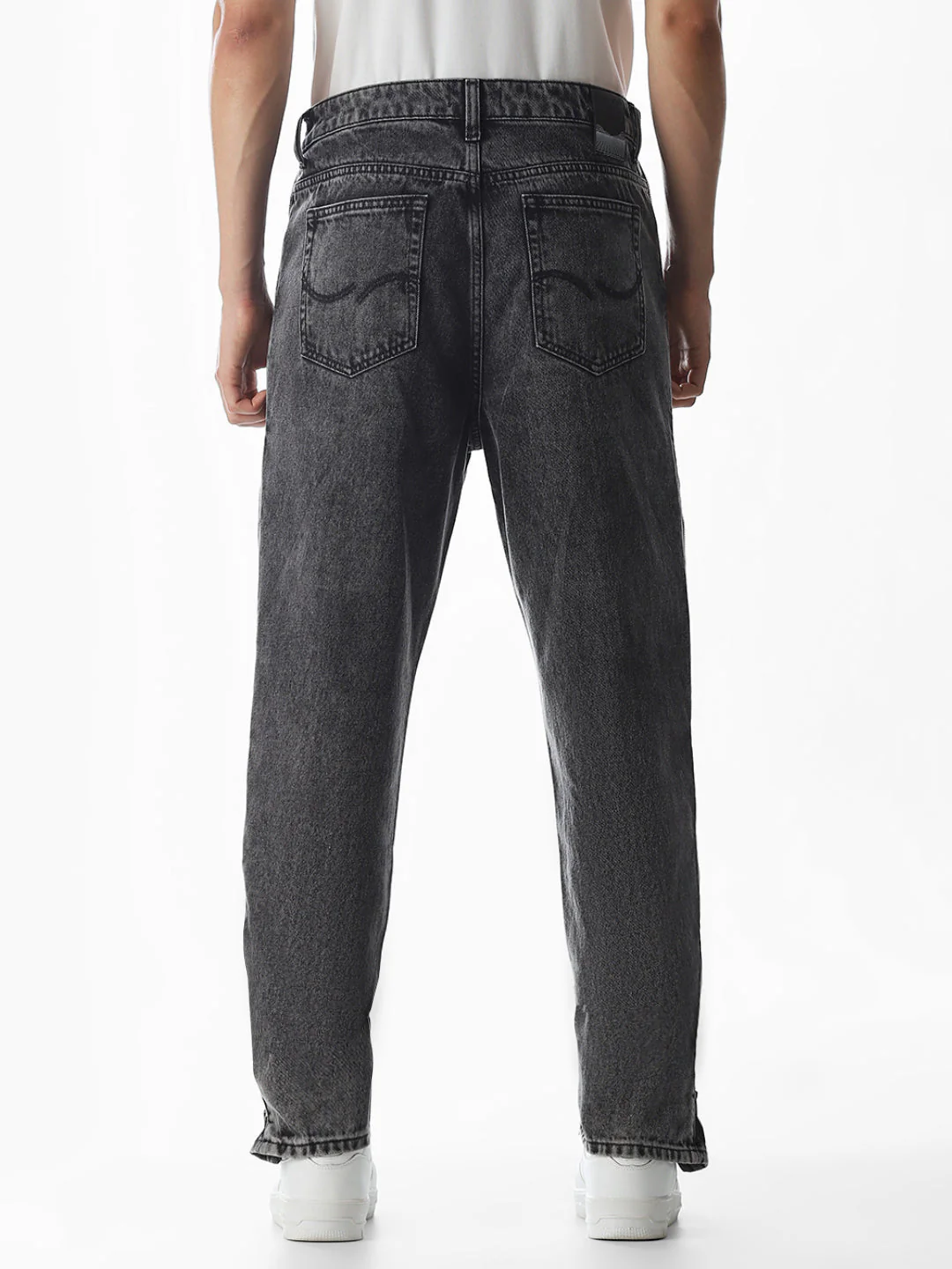 Black High Rise Dario Loose Fit Jeans - Image 10