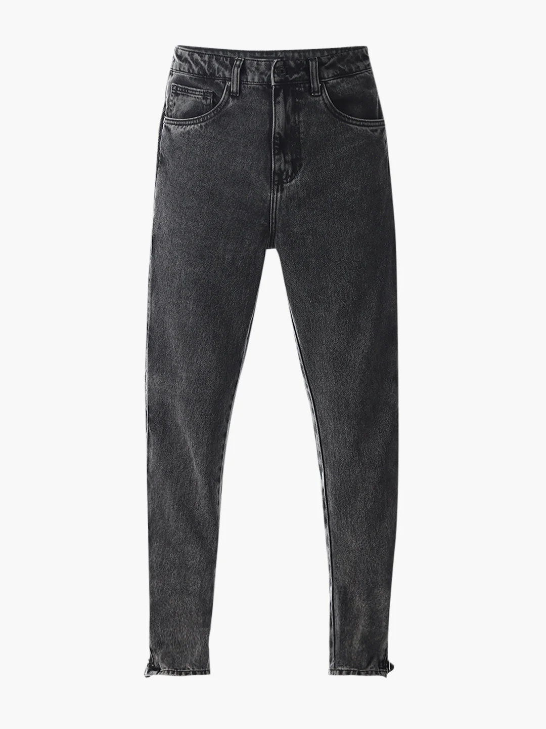 Black High Rise Dario Loose Fit Jeans - Image 8