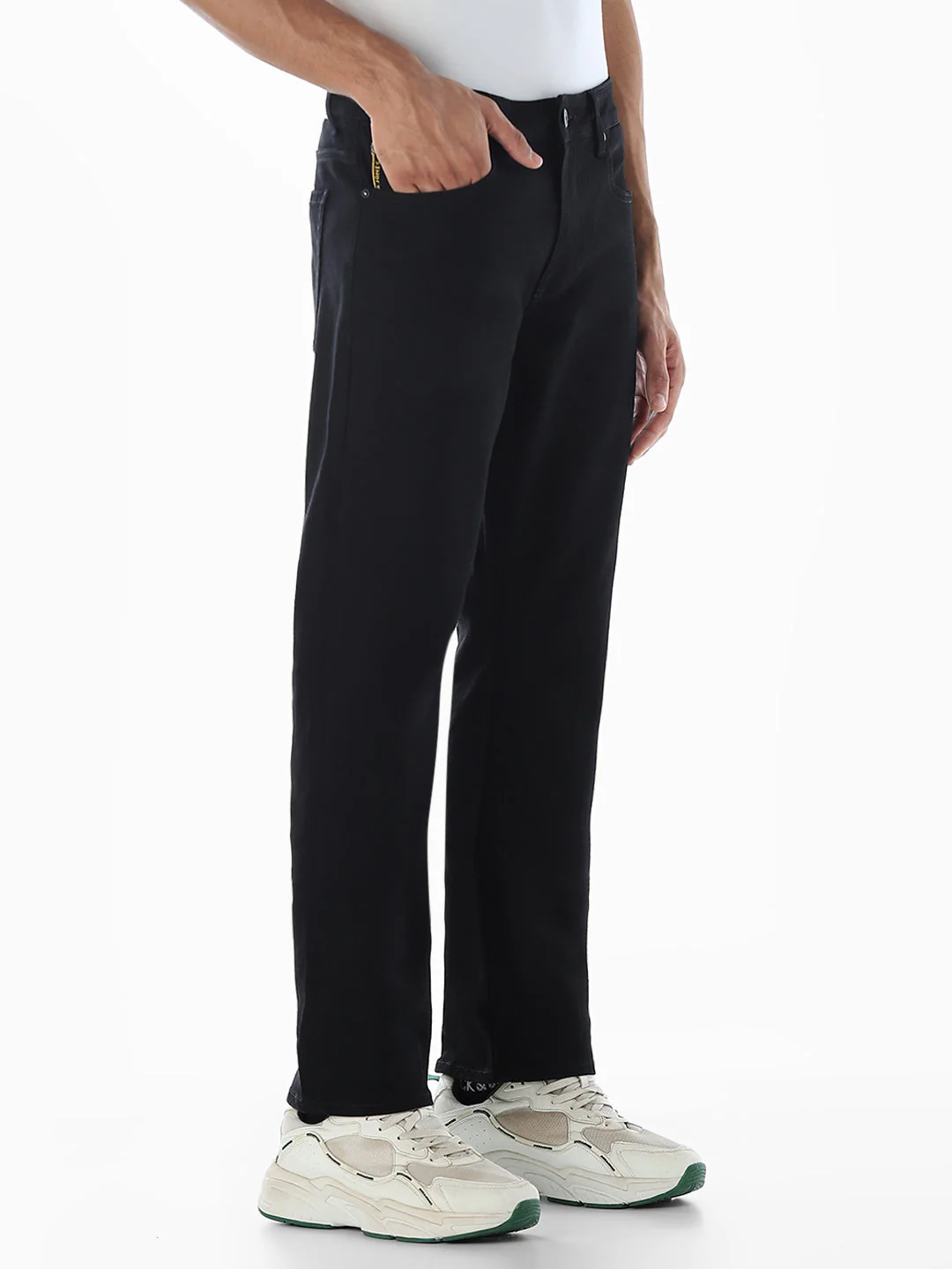 Clark Regular Fit Selvedge Jeans - Black - Image 2