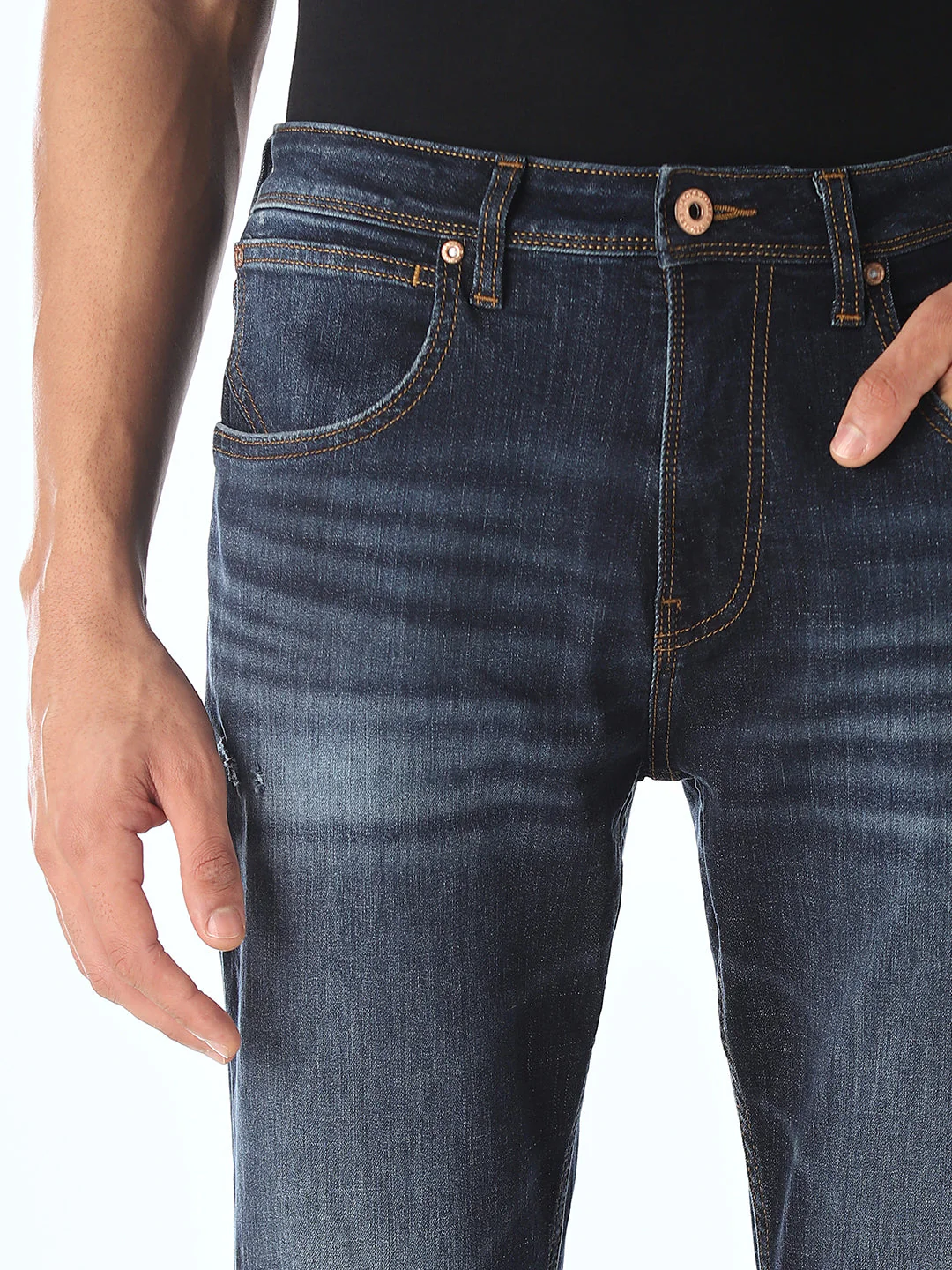 Dark Blue Cliff Bootcut Jeans - Image 4