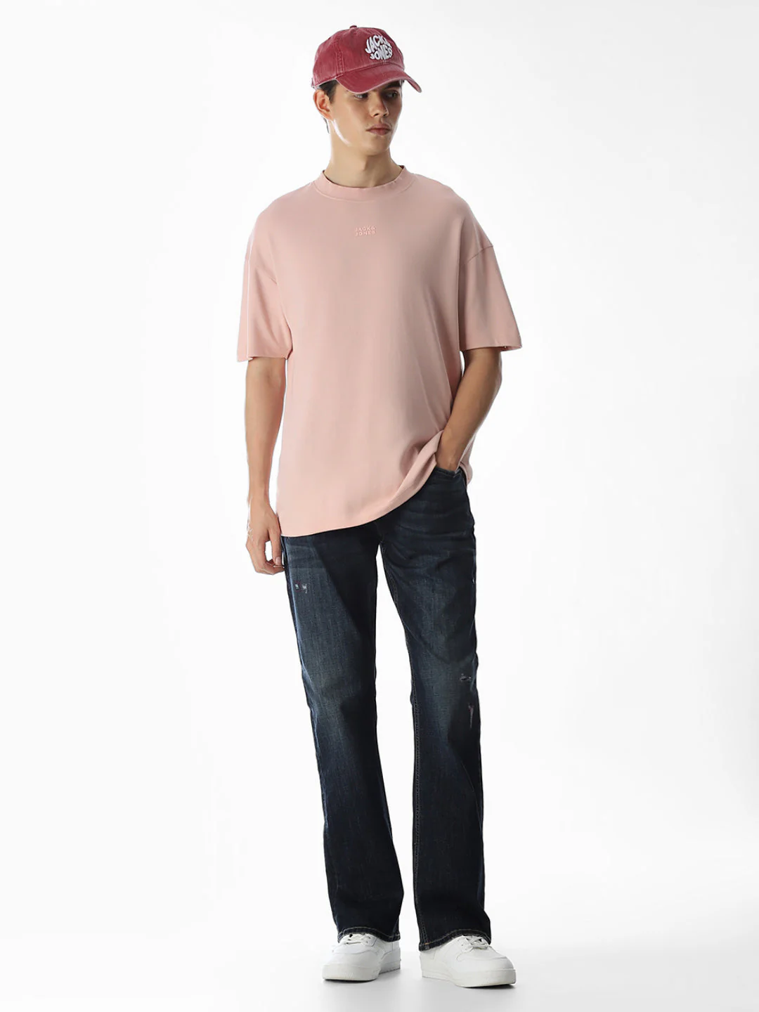 Mildly Distressed Cliff Bootcut Jeans - Image 6