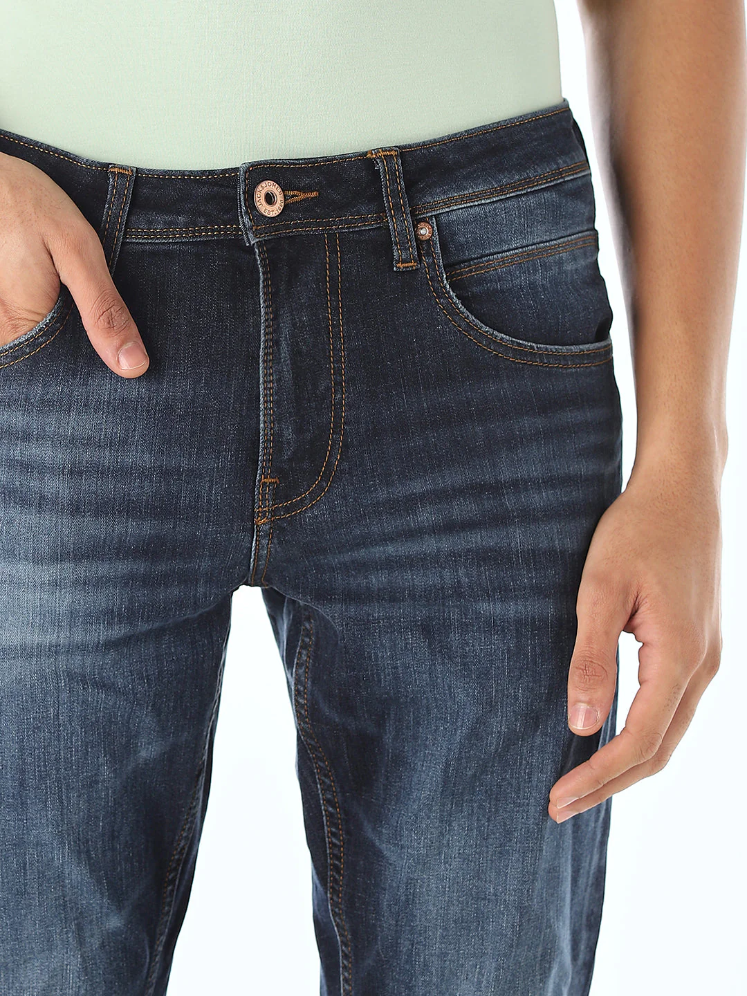 Dark Blue Glenn Slim Fit Jeans - Image 4