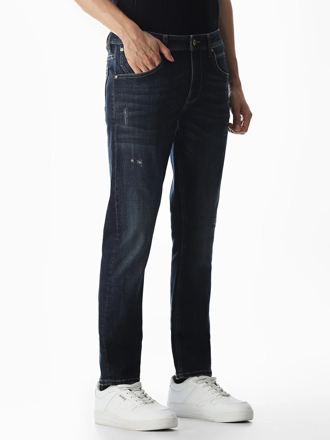 Mildly Distressed Glenn Slim Fit Jeans - Image 2