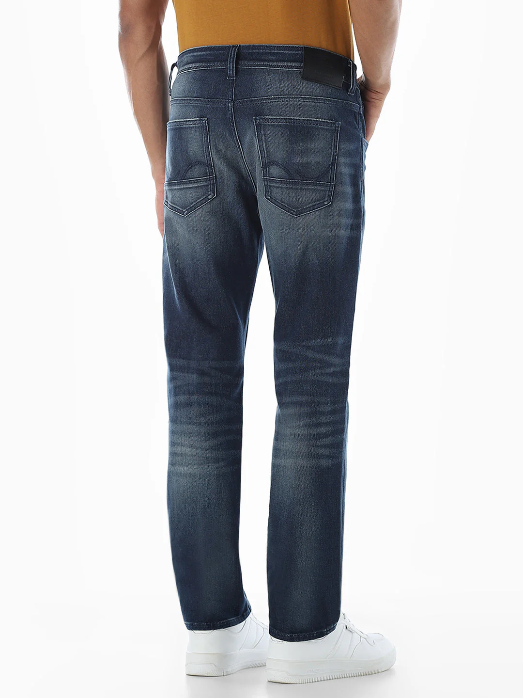 Clark Knitted Regular Fit Jeans - Blue - Image 3