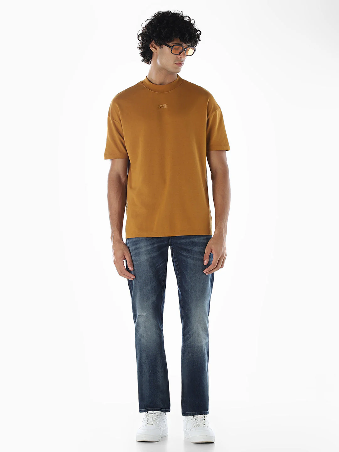 Clark Knitted Regular Fit Jeans - Blue - Image 6