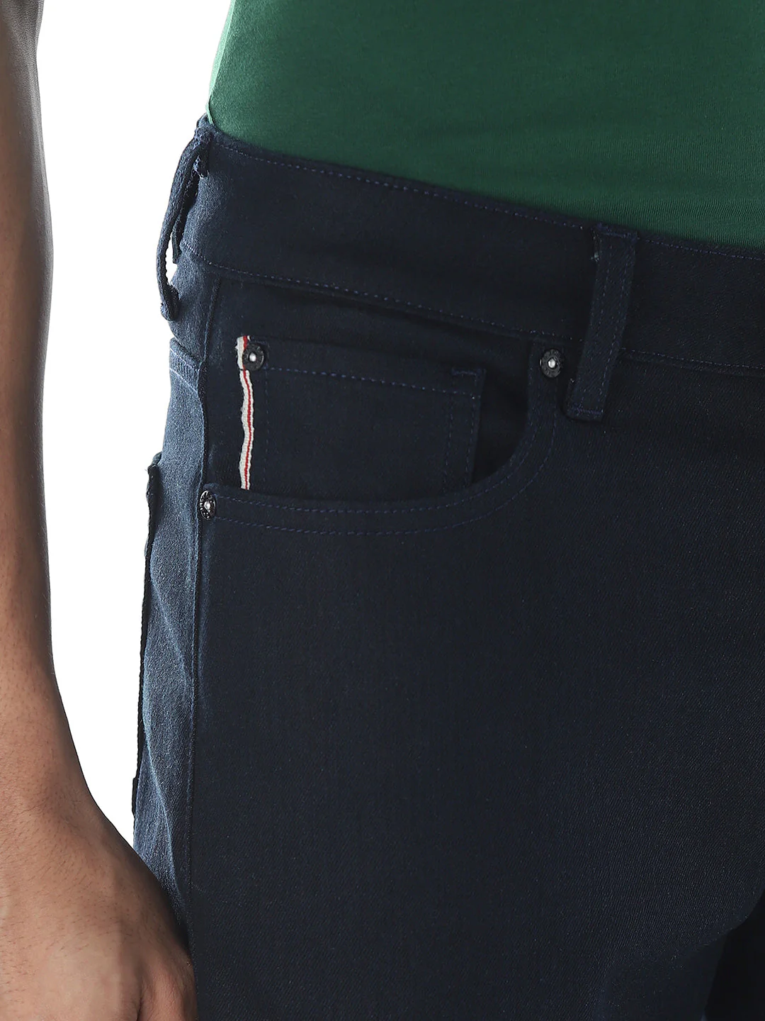 Dark Blue Selvedge Regular Fit Jeans - Image 4