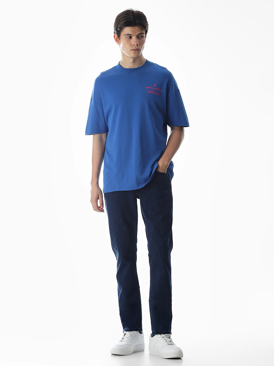 Dark Blue Low Rise Glenn Slim Fit Jeans - Image 6