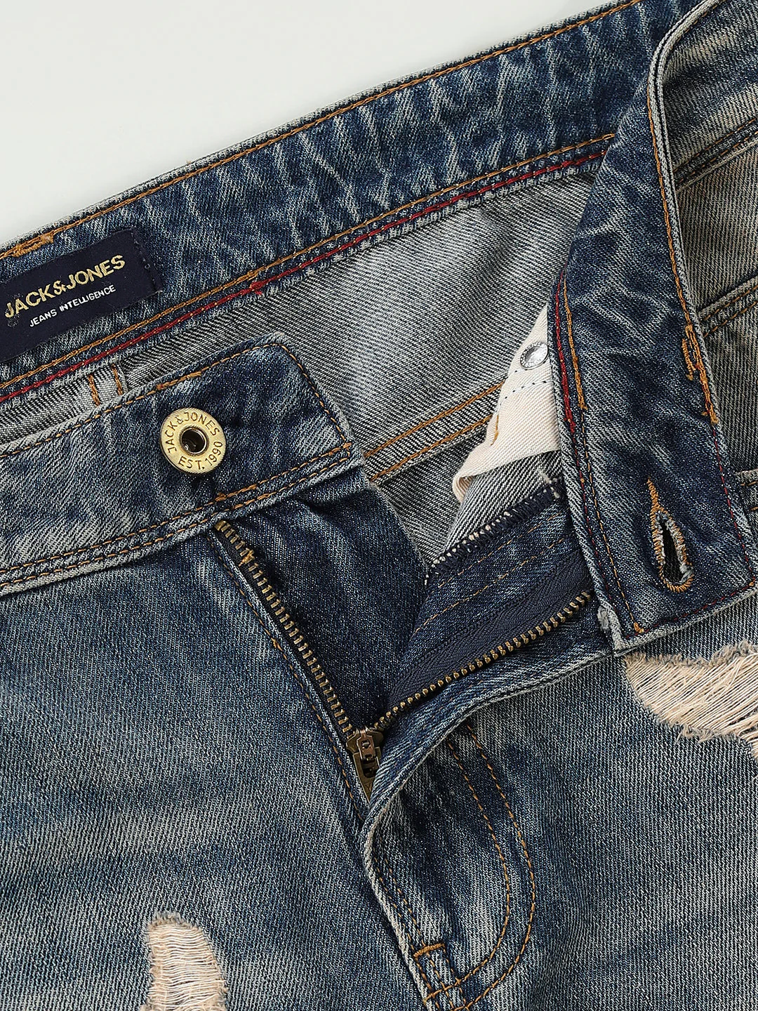 Heavily Distressed Clark Regular Fit Jeans - Image 5