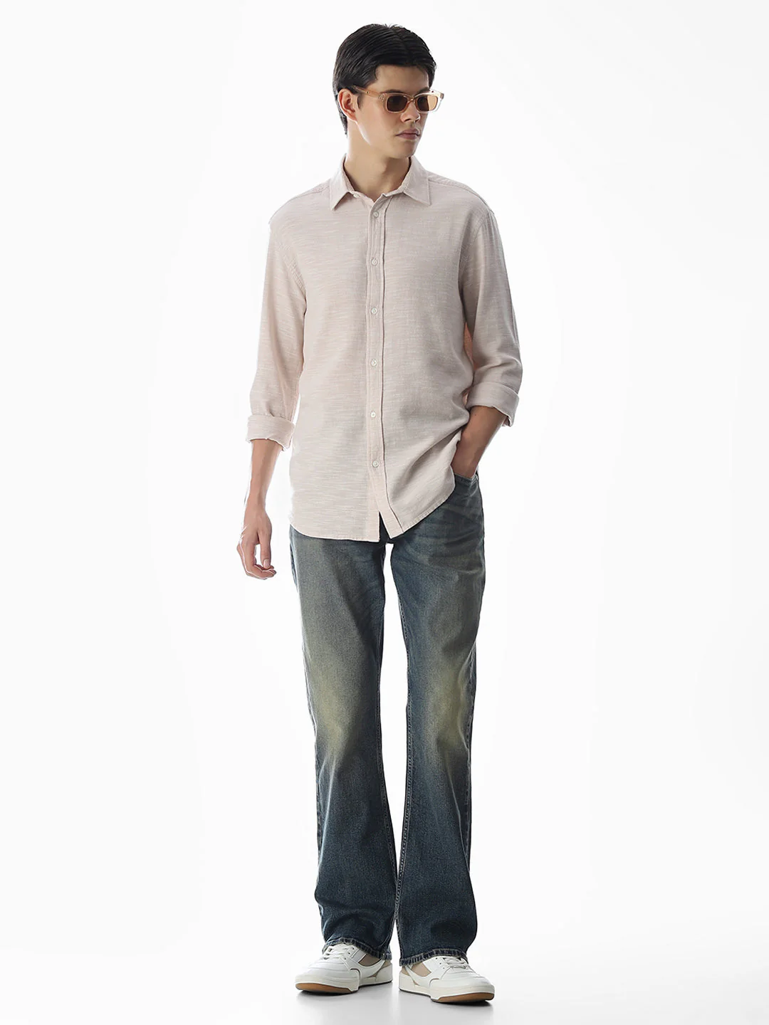 Washed High Rise Cliff Bootcut Jeans - Image 6