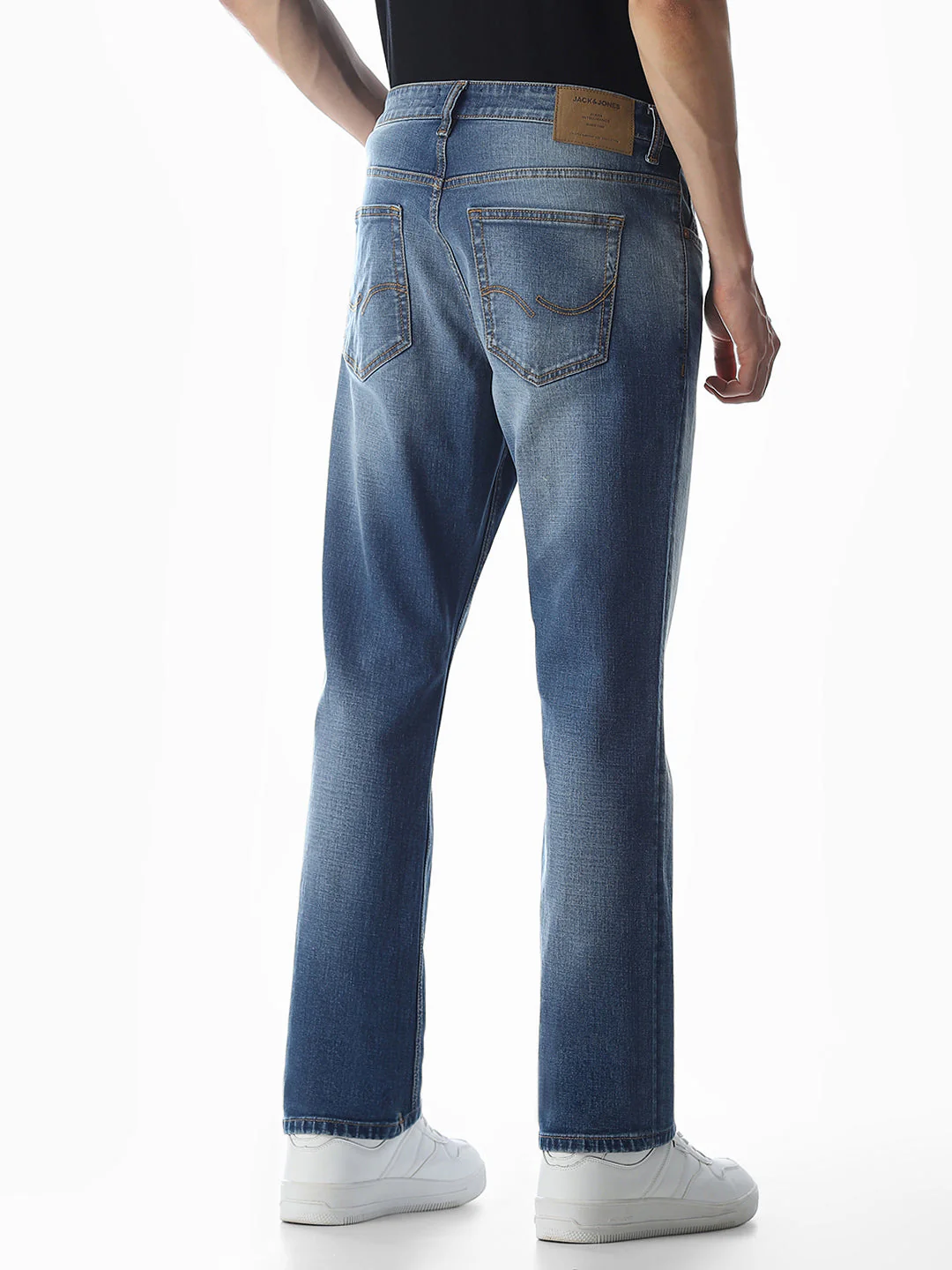 Blue Washed Clark Regular Fit Jeans - Image 3