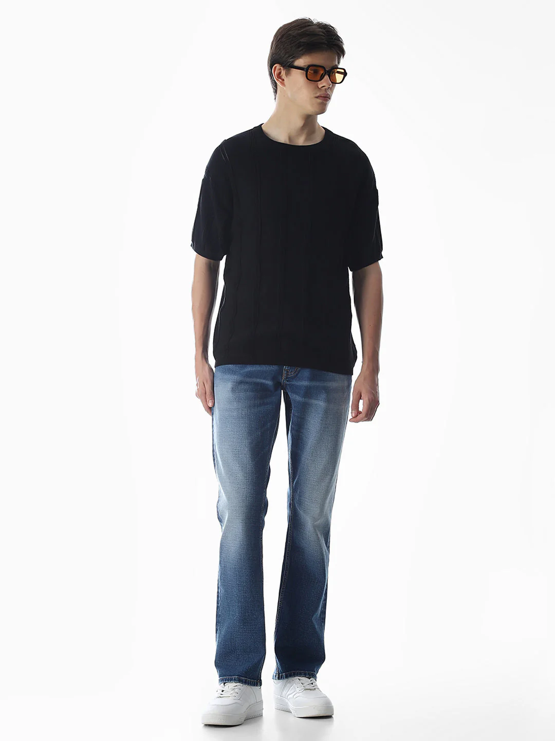 Blue Washed Clark Regular Fit Jeans - Image 6