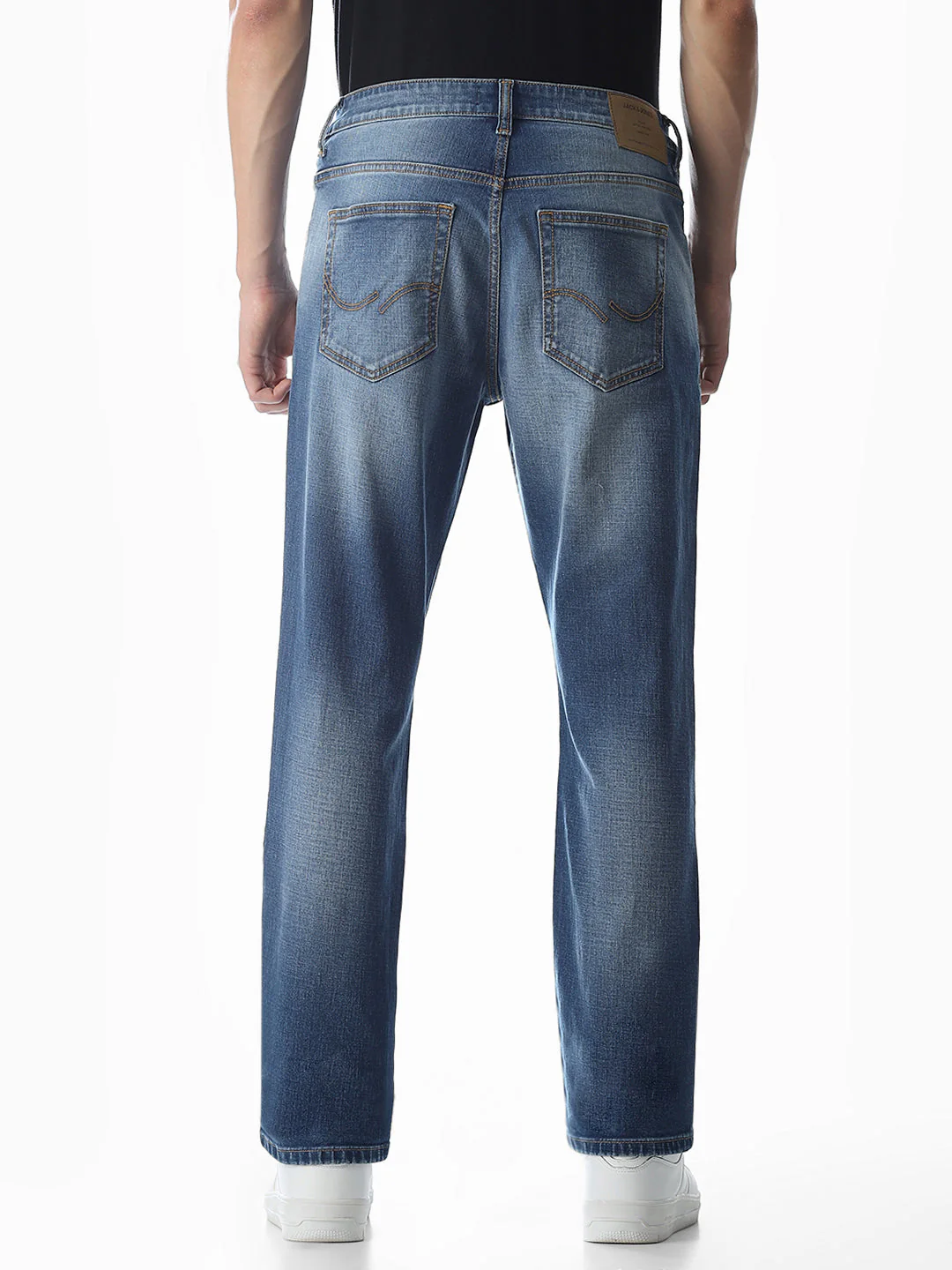 Blue Washed Clark Regular Fit Jeans - Image 9