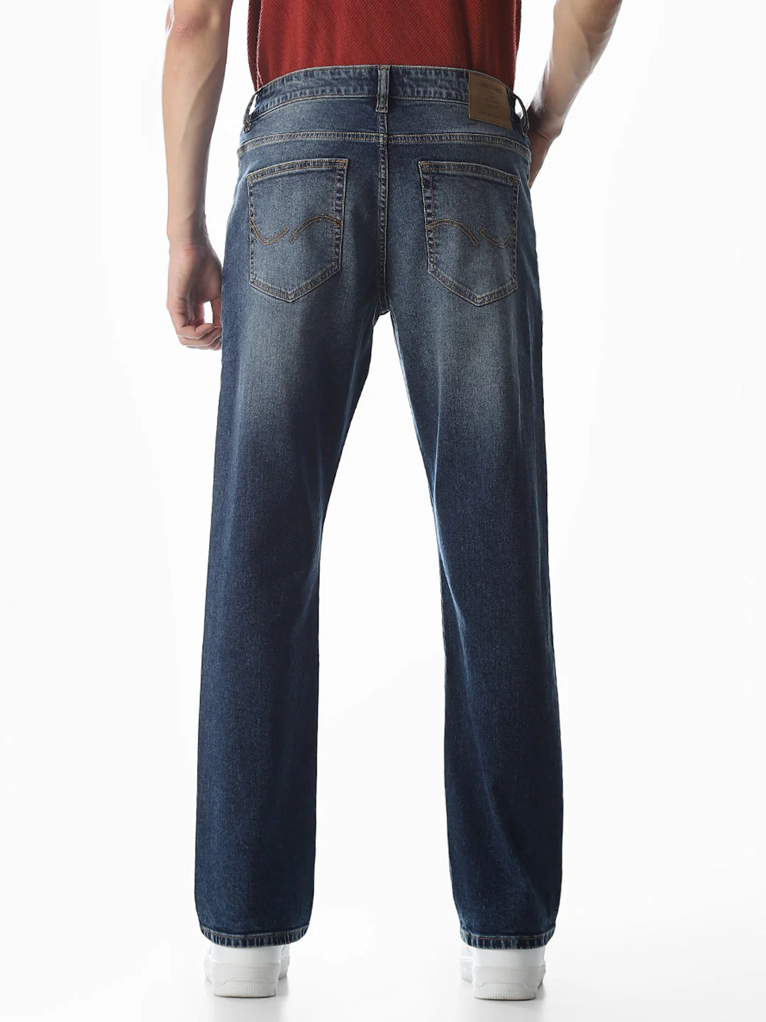 Blue Low Rise Clark Regular Fit Jeans - Image 3