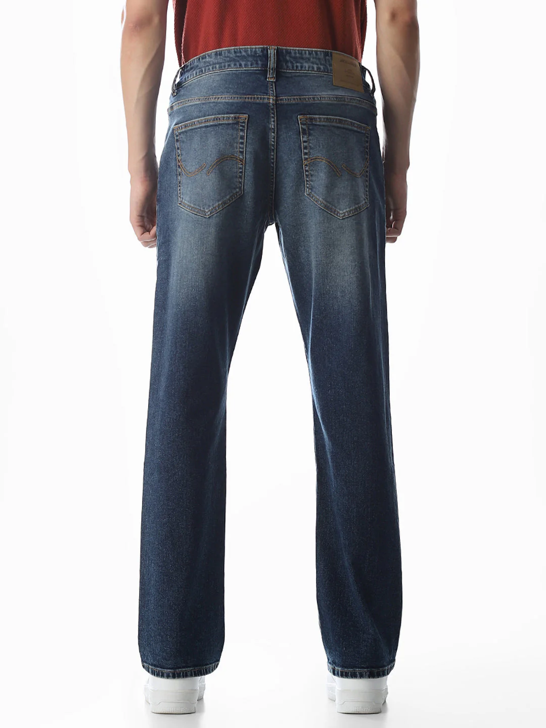 Blue Low Rise Clark Regular Fit Jeans - Image 9