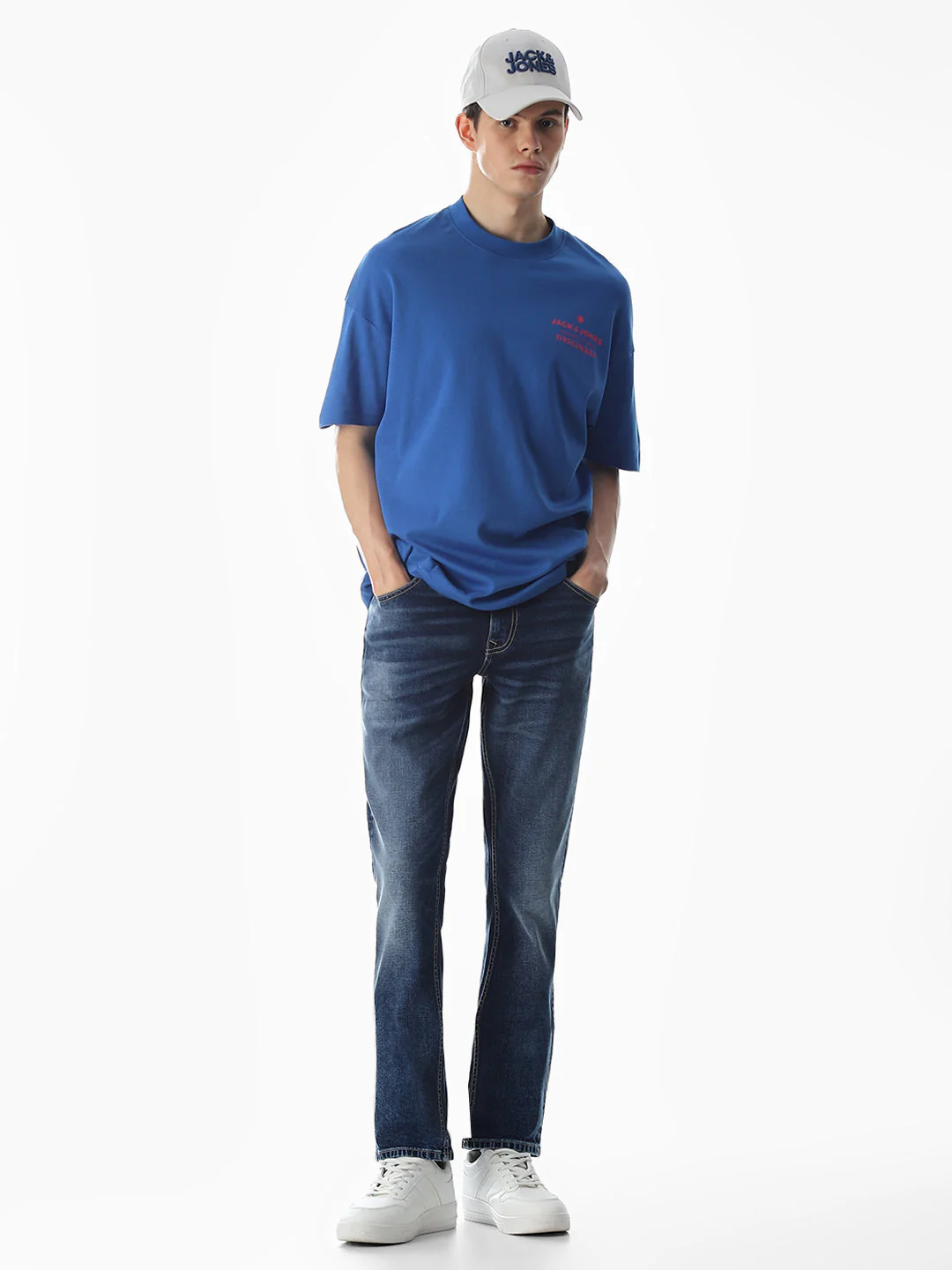 Dark Blue Low Rise Glenn Slim Fit Jeans - Image 6