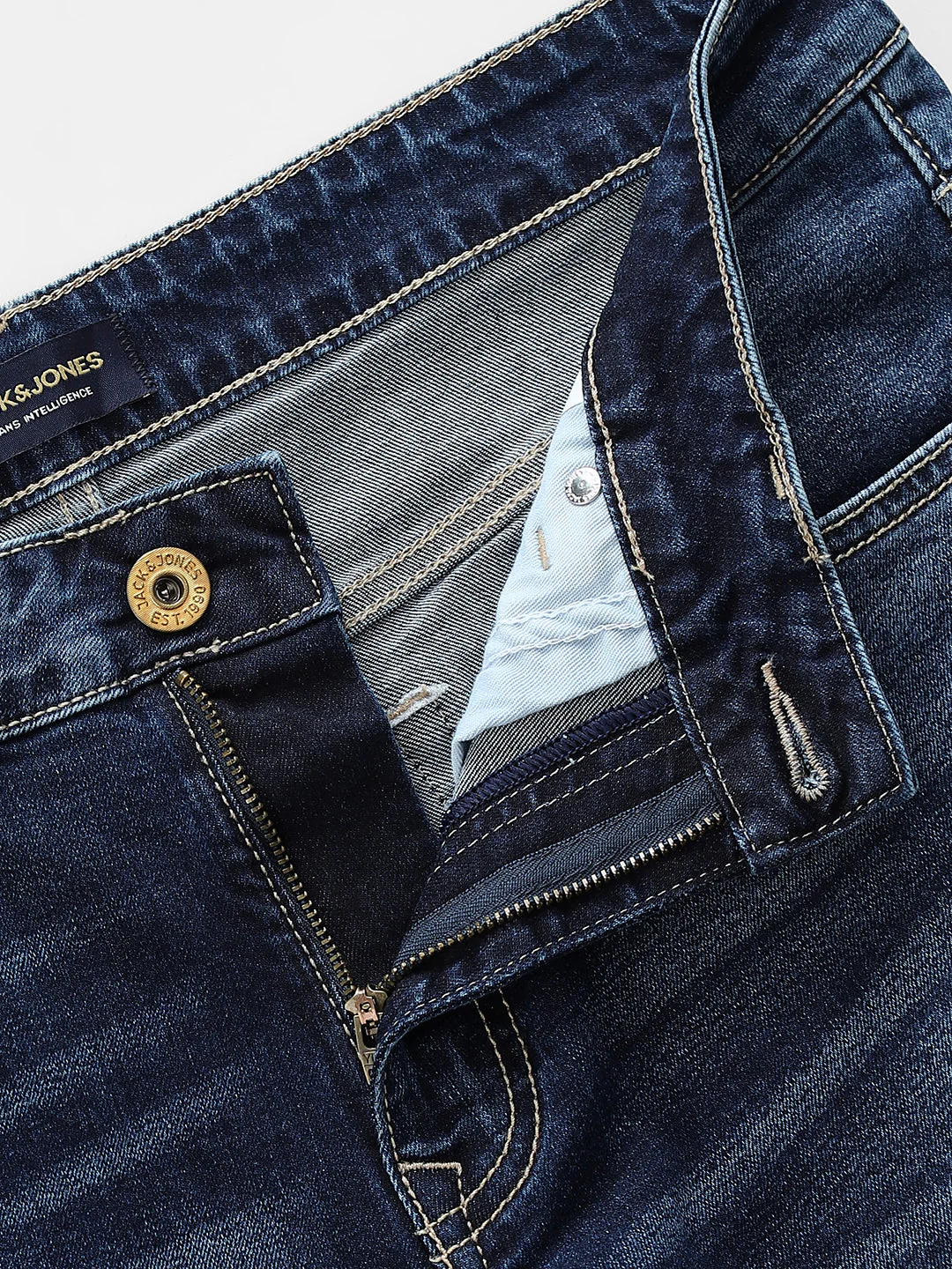 5 Pocket Slim Fit Washed Jeans - Image 5