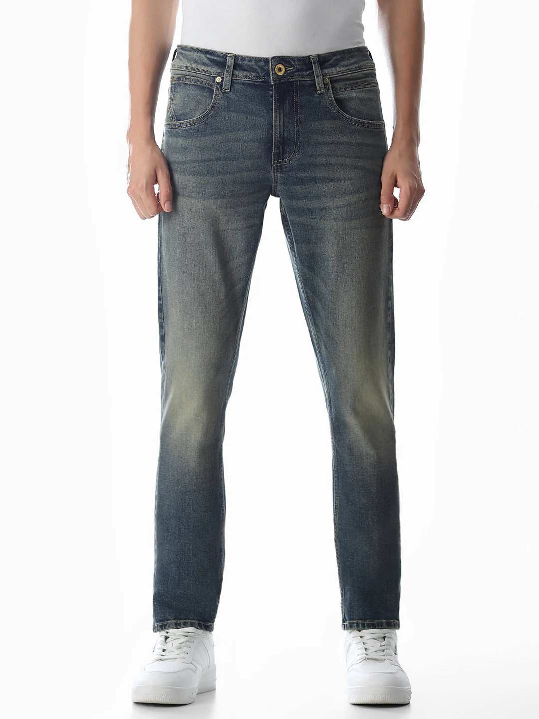 Washed Low Rise Glenn Slim Jeans - Image 8