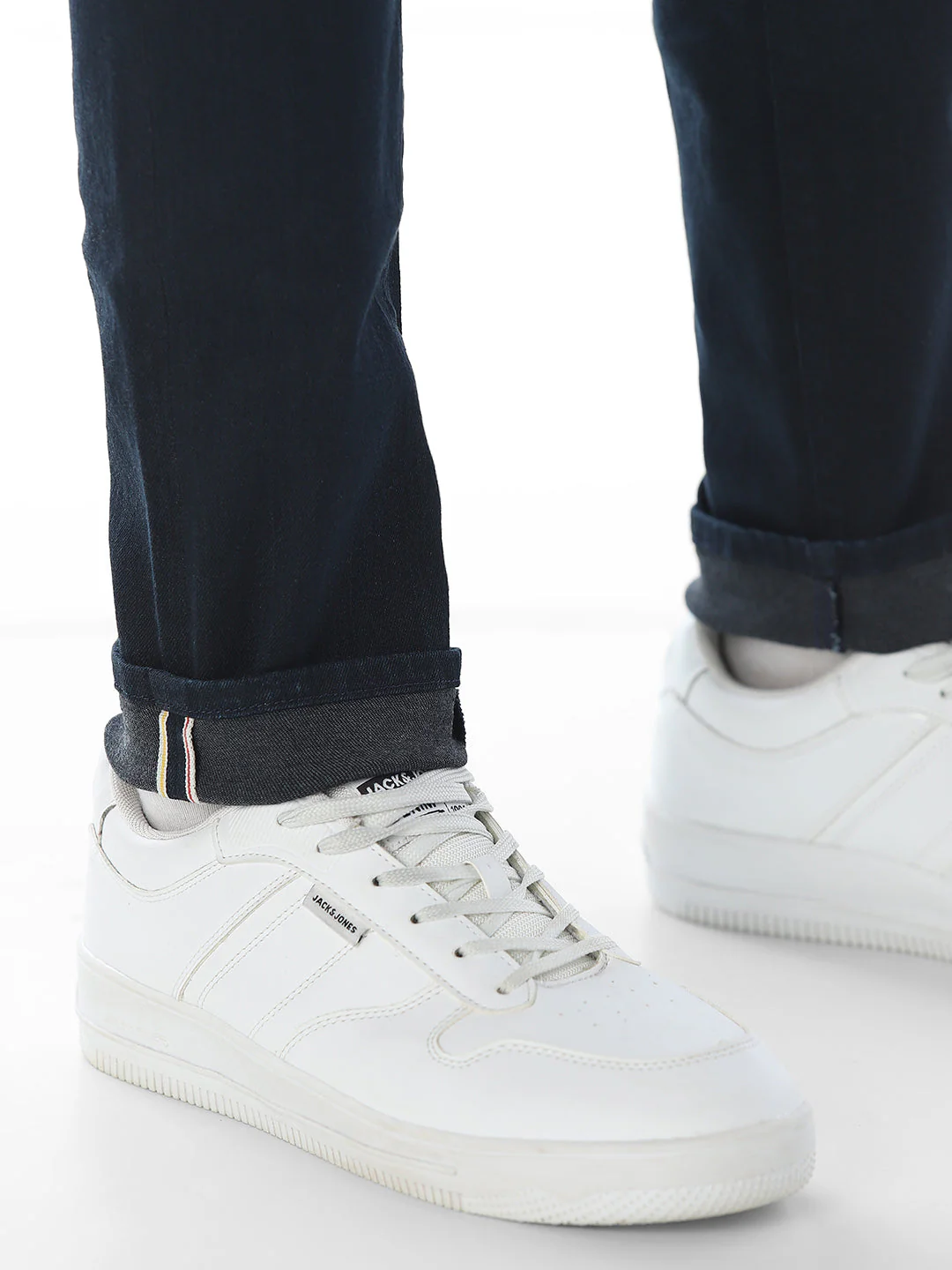 Dark Blue Selvedge Slim Fit Jeans - Image 6