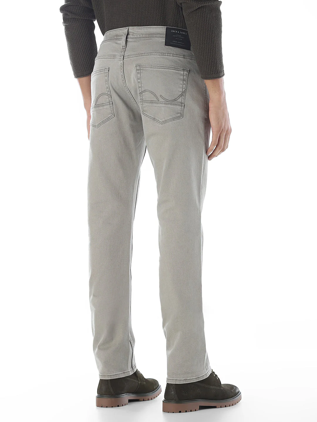 Light Grey Clark Regular Fit Jeans - Image 3