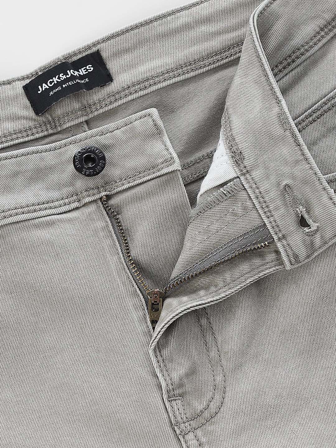 Light Grey Clark Regular Fit Jeans - Image 5