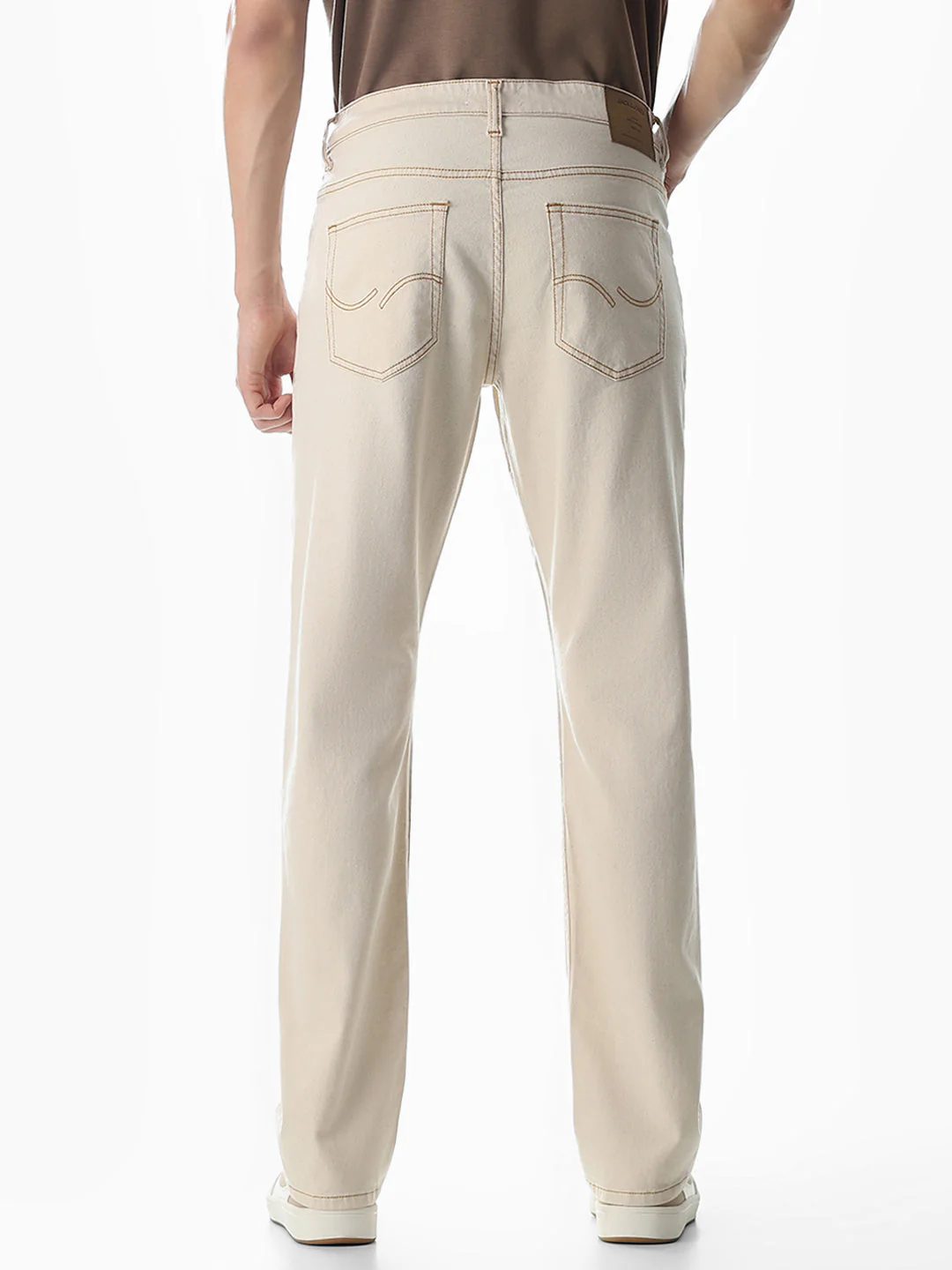 Beige Clark Regular Fit Jeans - Image 3
