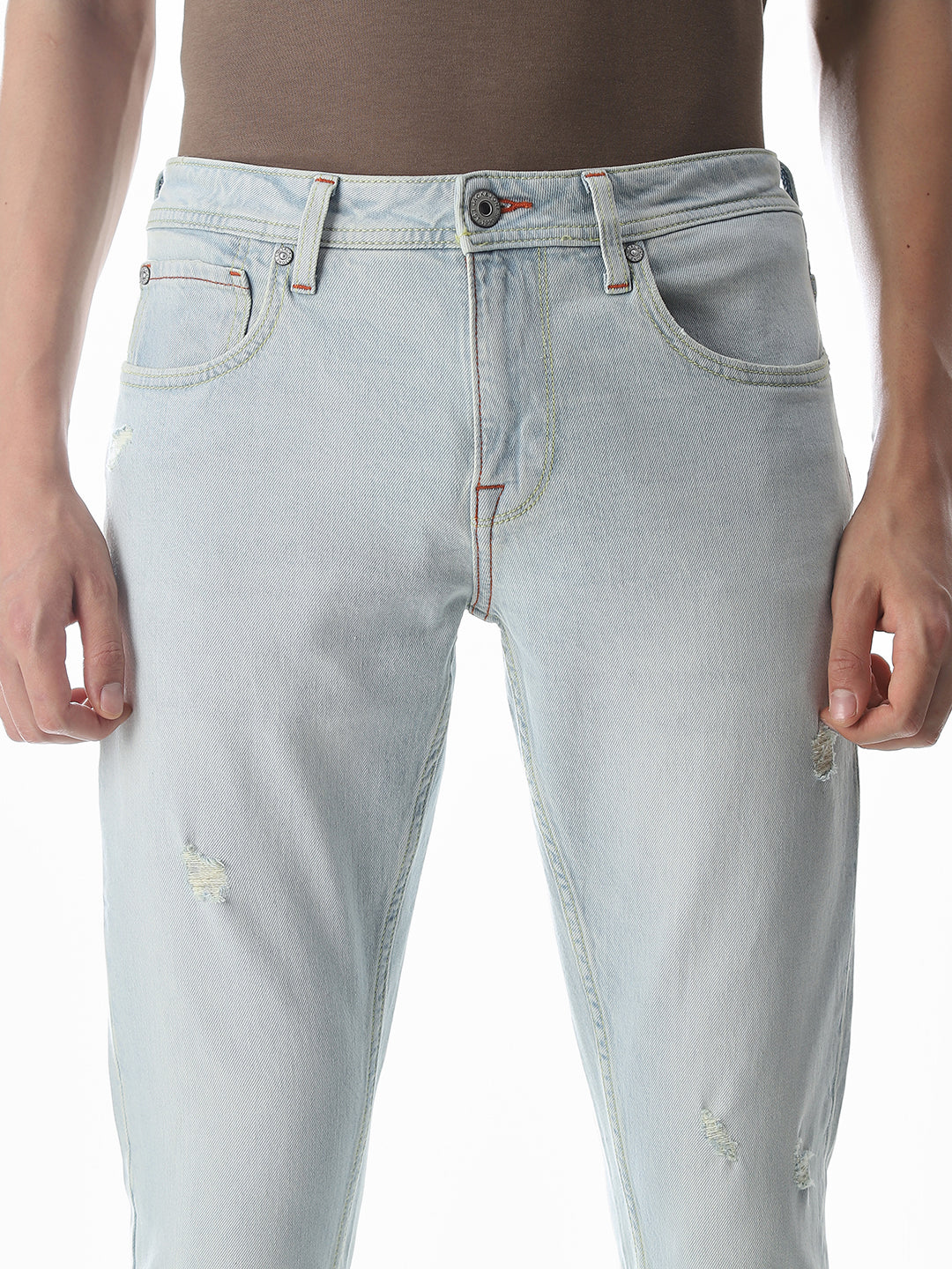 Light Blue Low Rise Glenn Slim Fit Jeans - Image 4