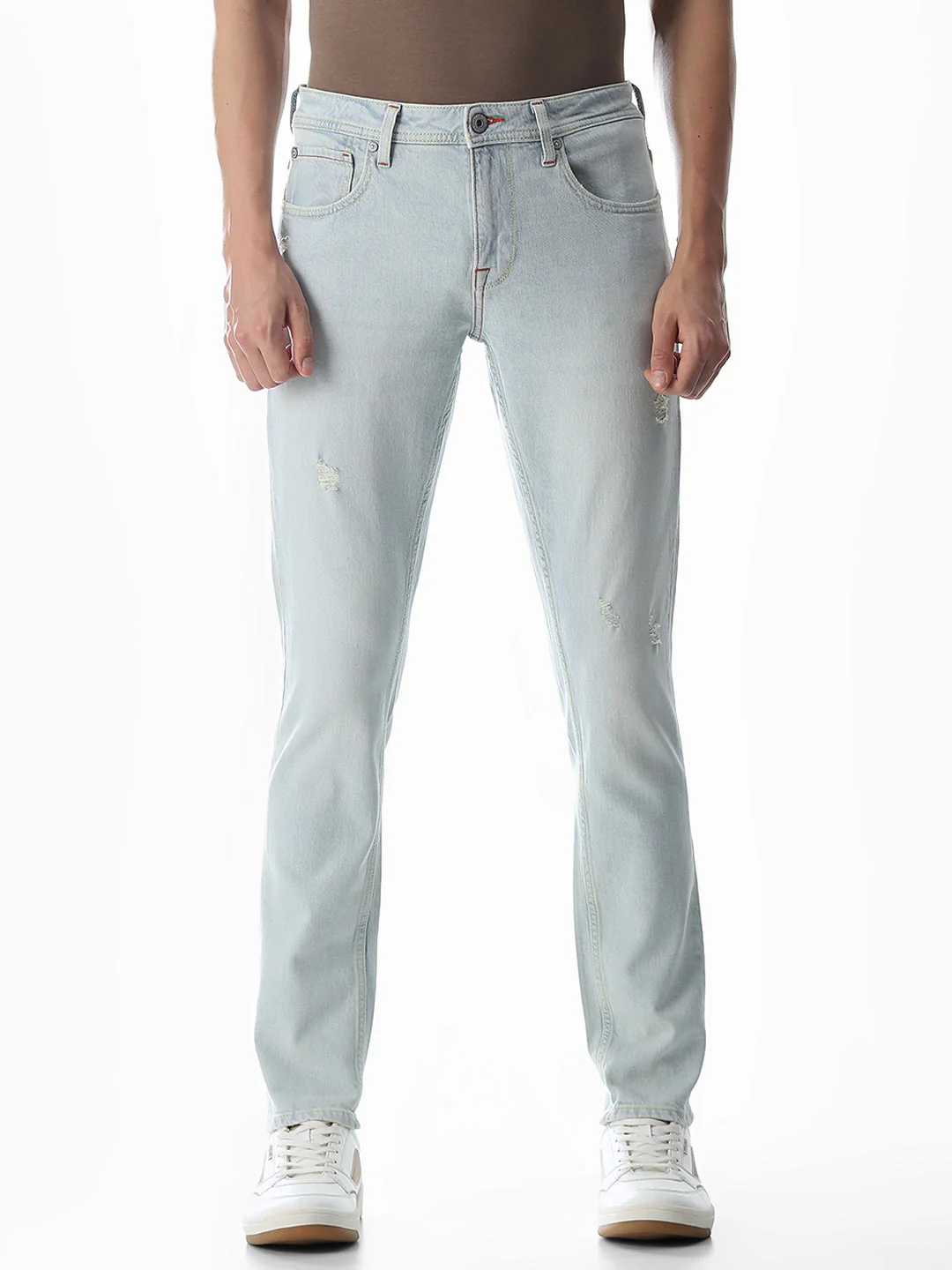 Light Blue Low Rise Glenn Slim Fit Jeans - Image 8