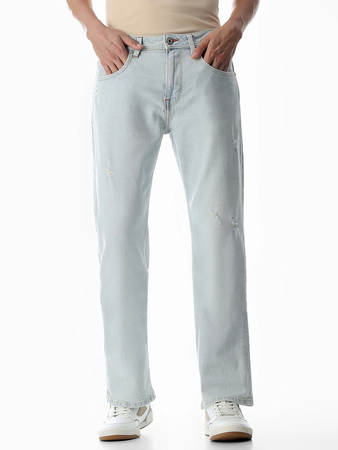 Light Blue High Rise Cliff Bootcut Jeans