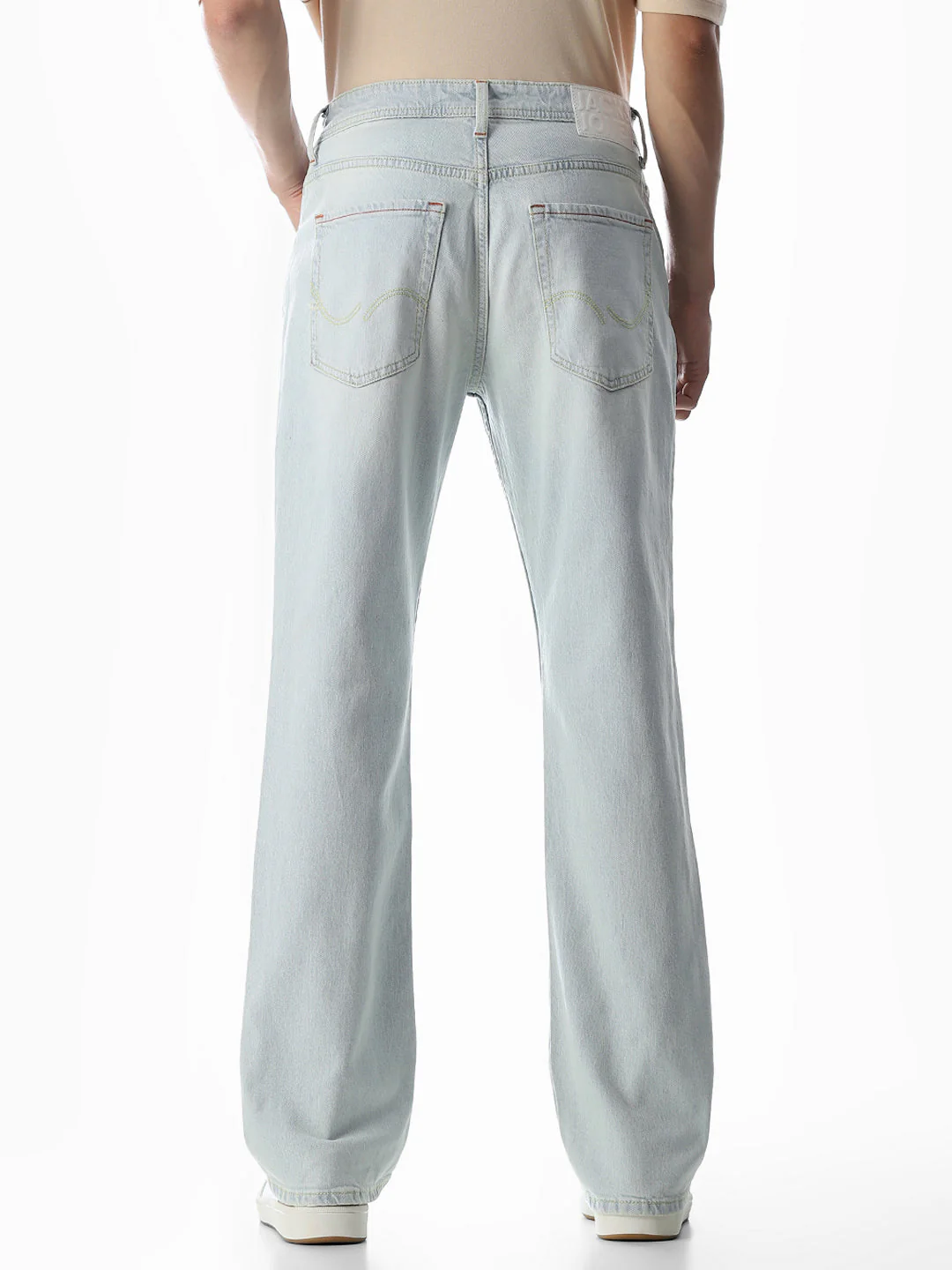 Light Blue High Rise Cliff Bootcut Jeans - Image 3