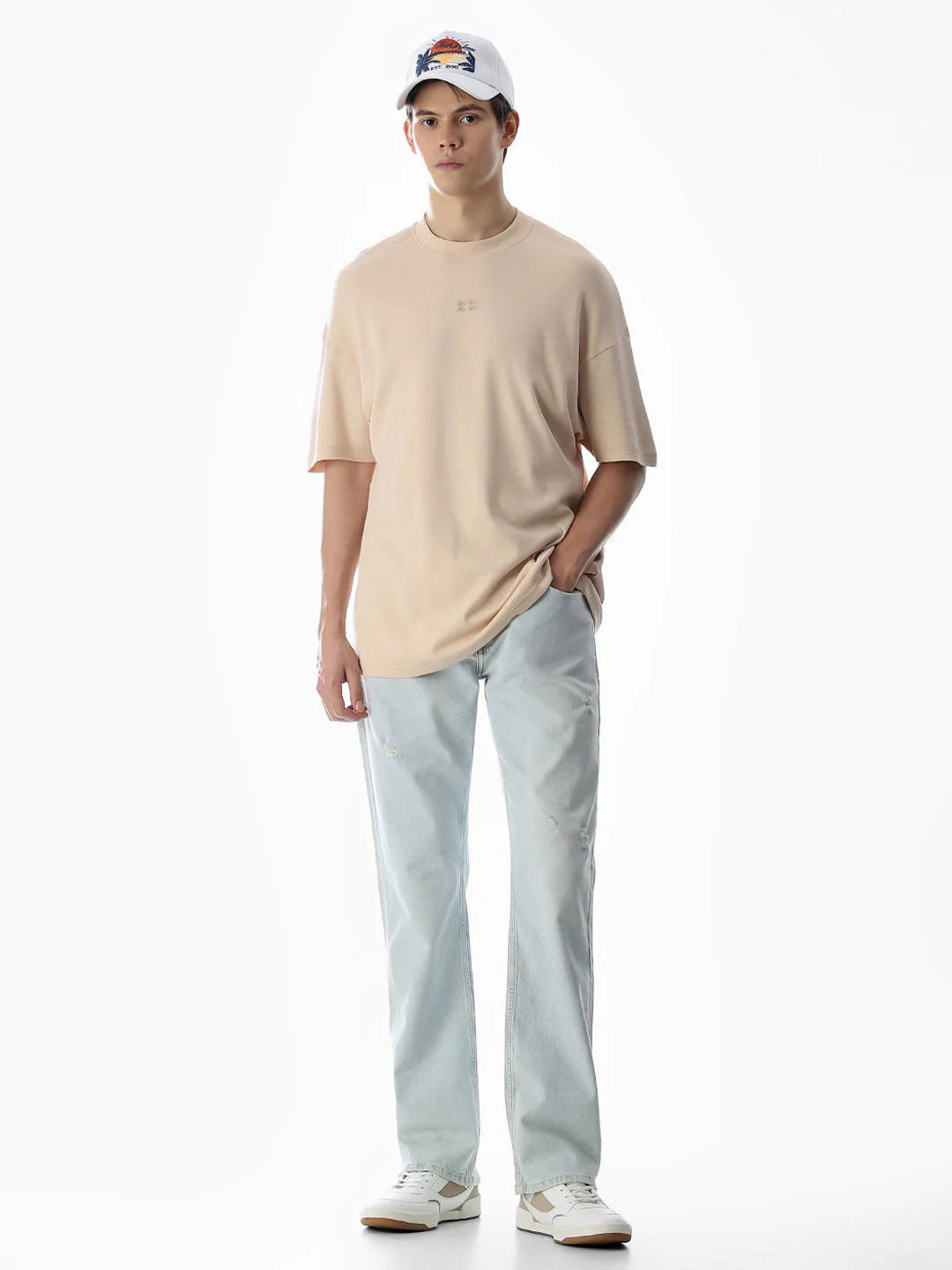 Light Blue High Rise Cliff Bootcut Jeans - Image 6