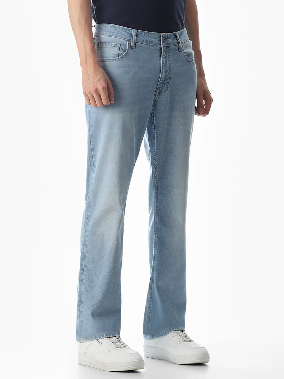 Light Blue Clark Regular Fit Jeans - Image 2