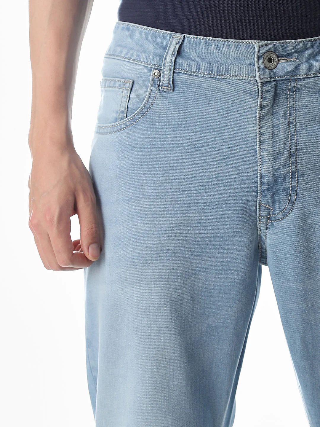 Light Blue Clark Regular Fit Jeans - Image 4