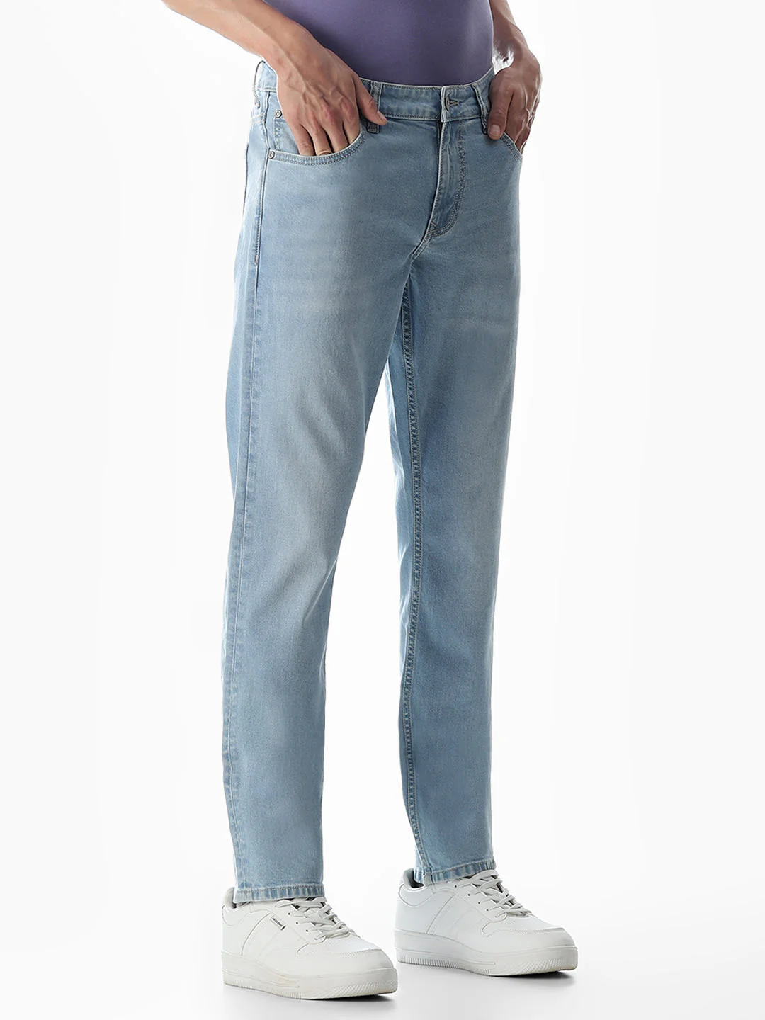 Light Blue Glenn Slim Fit Jeans - Image 2