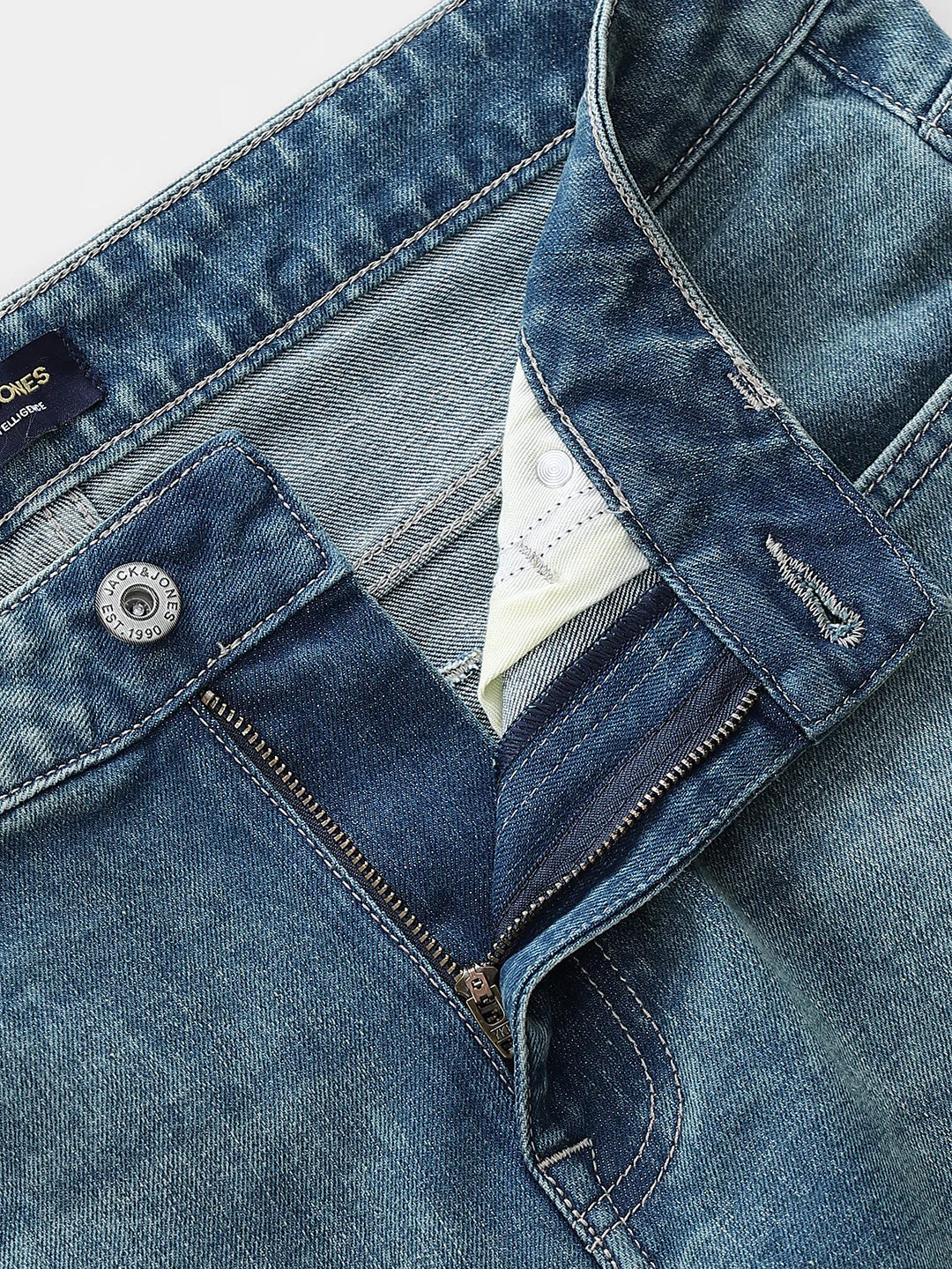 Blue Washed Clark Regular Fit Jeans - Image 5