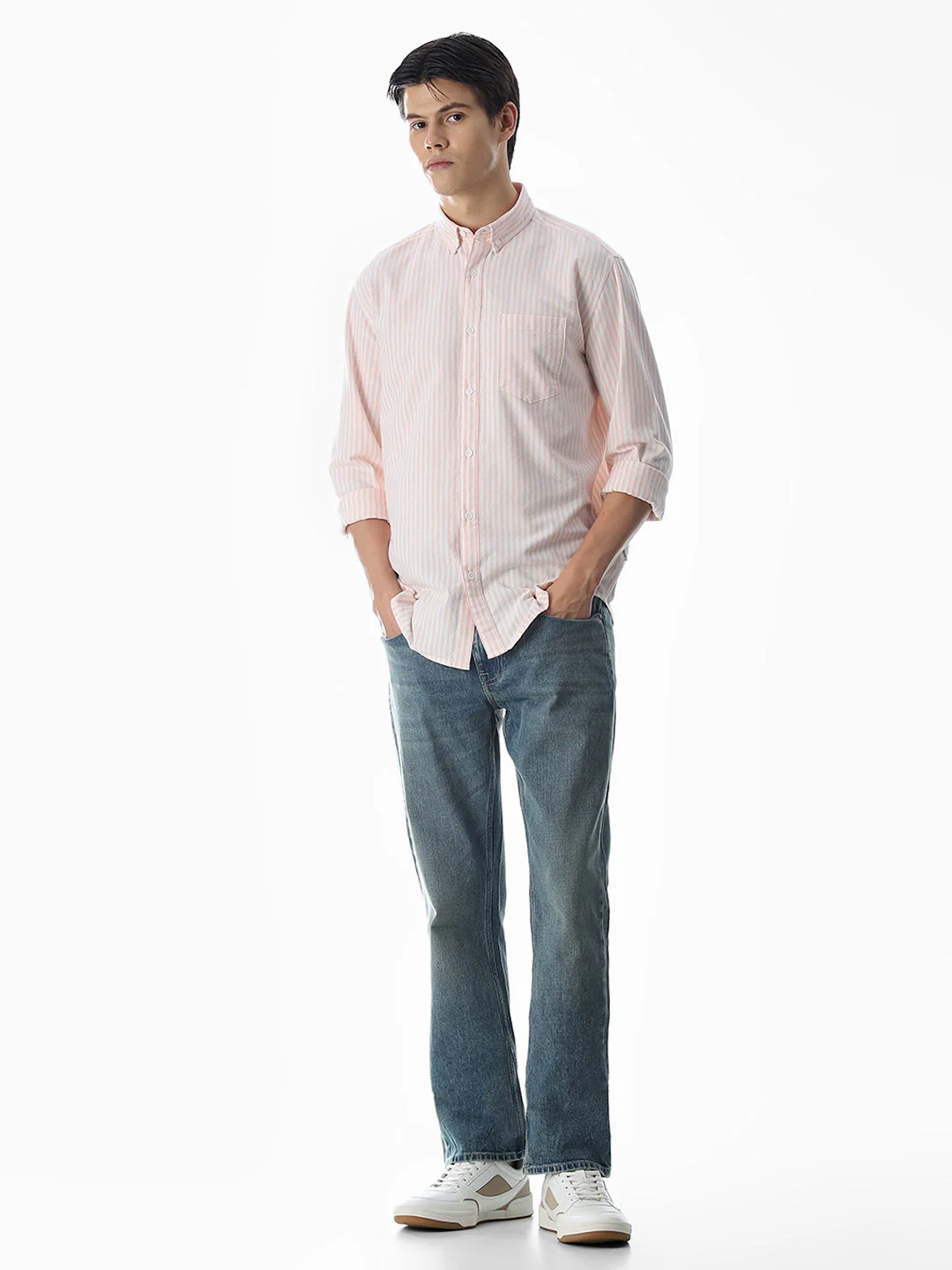 Blue Washed Clark Regular Fit Jeans - Image 6
