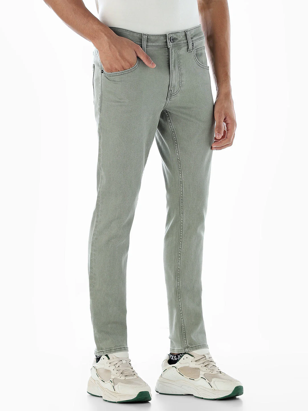 Ben Skinny Fit Jeans - Green - Image 2