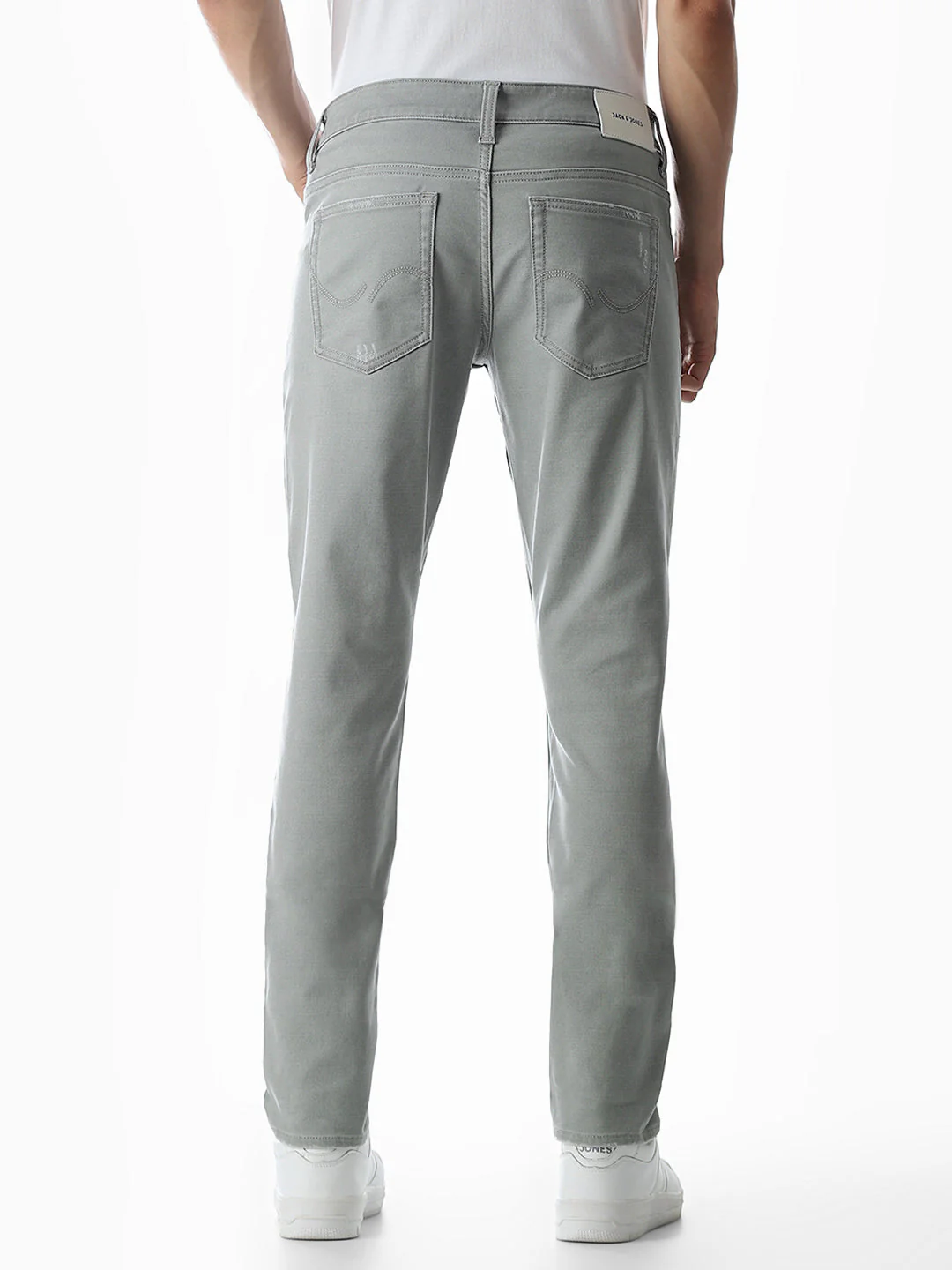 Green Distressed Glenn Slim Fit Jeans - Image 3