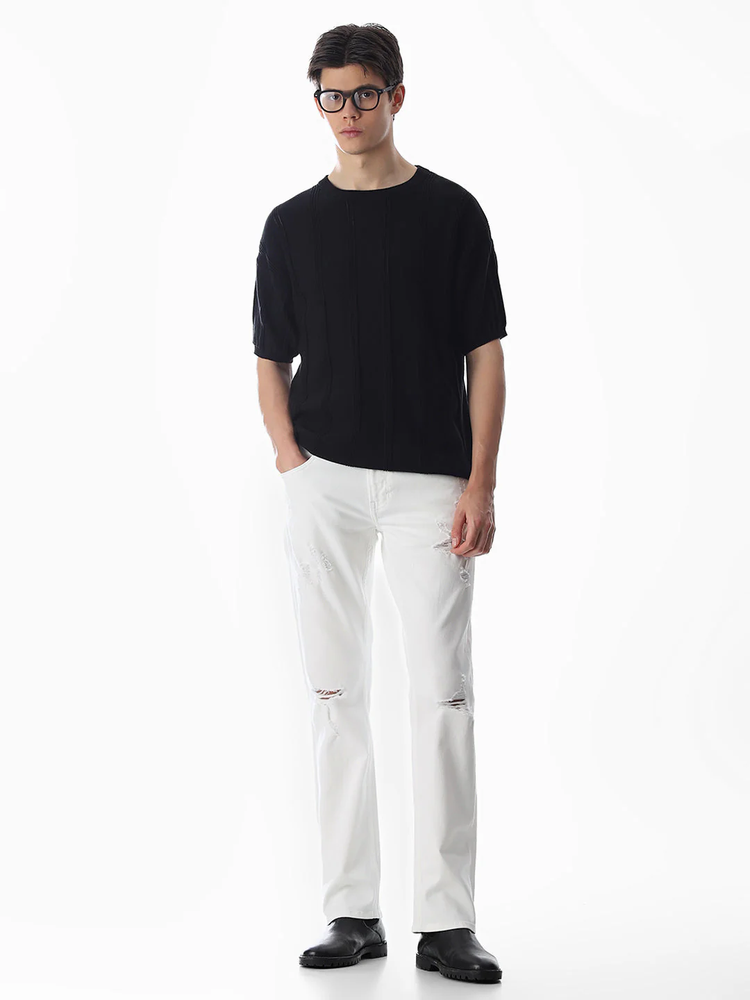 Heavily Distressed Clark Regular Fit Jeans - Image 6