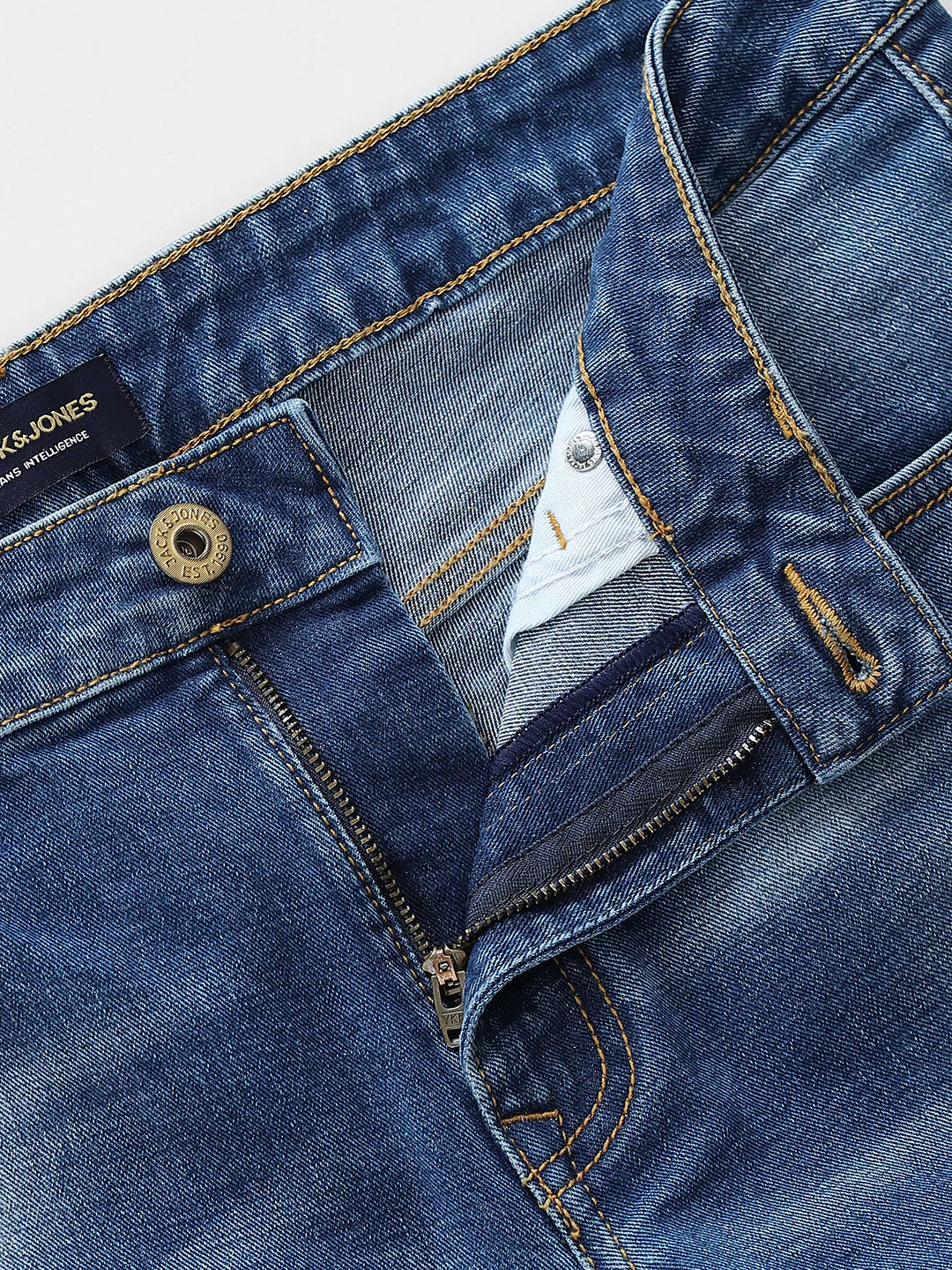 Blue Washed Brak Slim Fit Jeans - Image 5