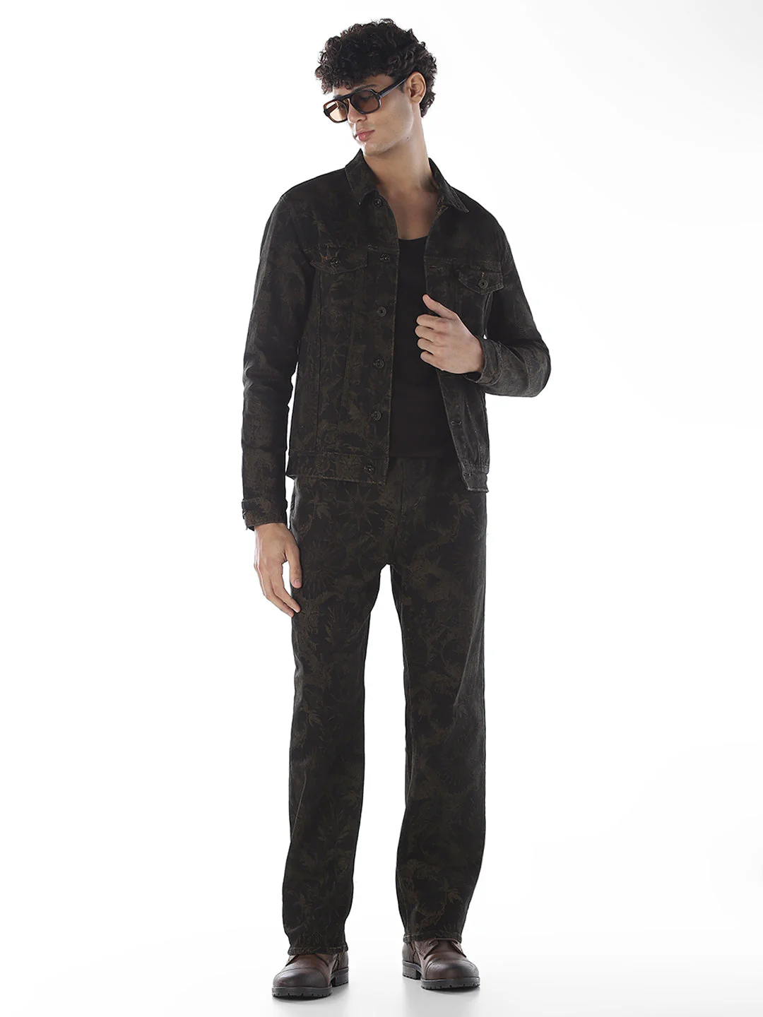 Printed Dario Loose Fit Jeans - Image 6