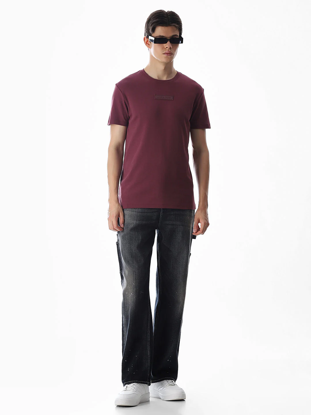 Dark Blue High Rise Dario Loose Fit Jeans - Image 7