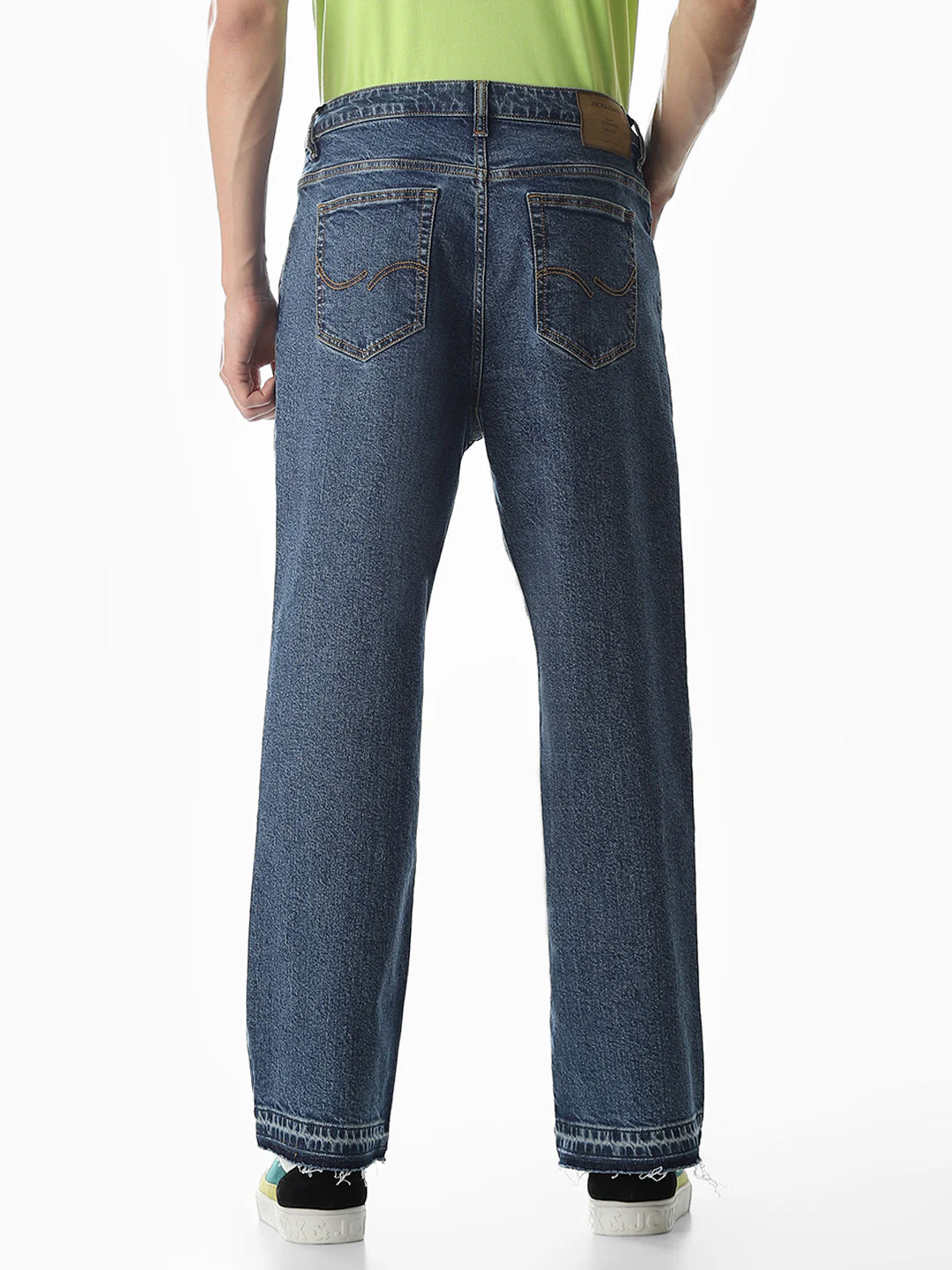 Dark Blue High Rise Dario Loose Fit Jeans - Image 3