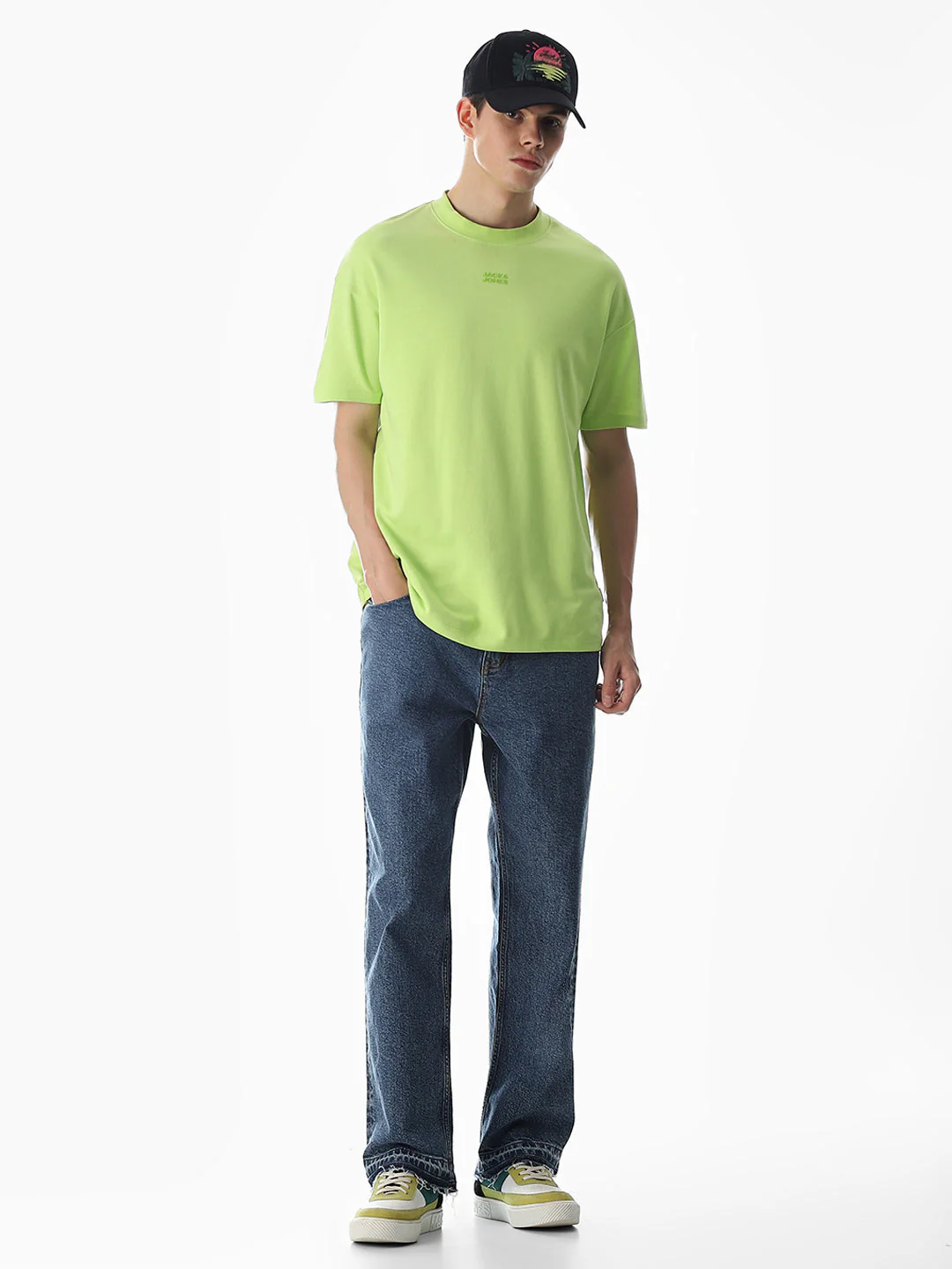 Dark Blue High Rise Dario Loose Fit Jeans - Image 7