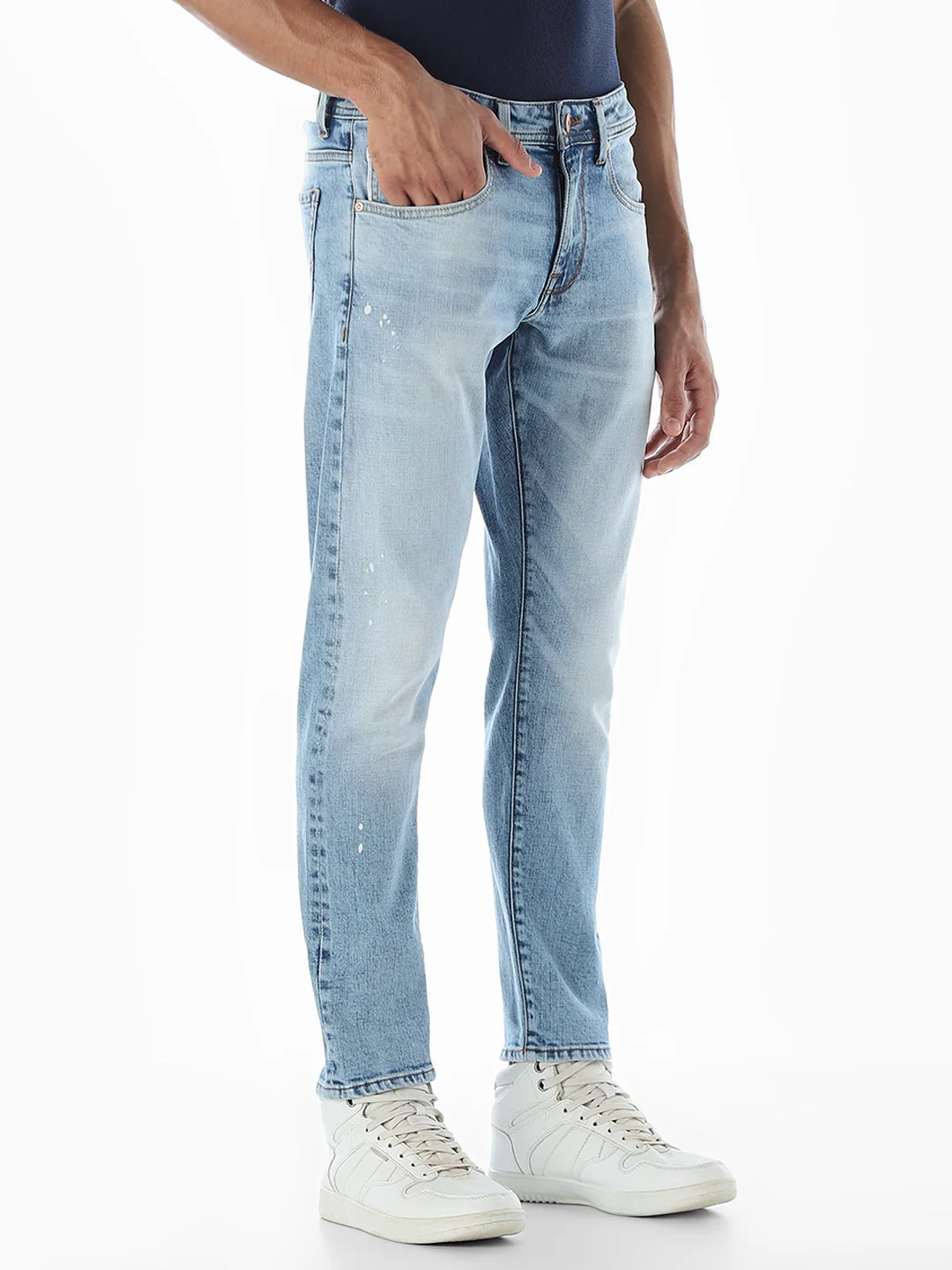 Brak Slim Fit Selvedge Jeans - Light Blue - Image 2