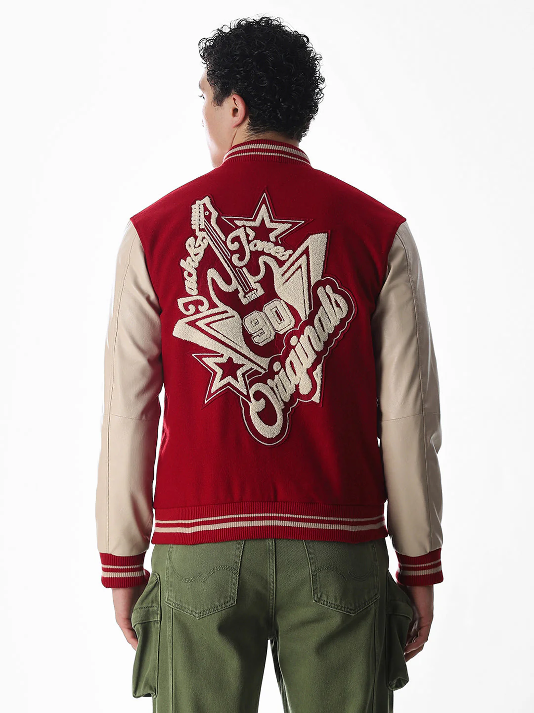 Varsity Colourblocked Bomber Jacket - Image 4